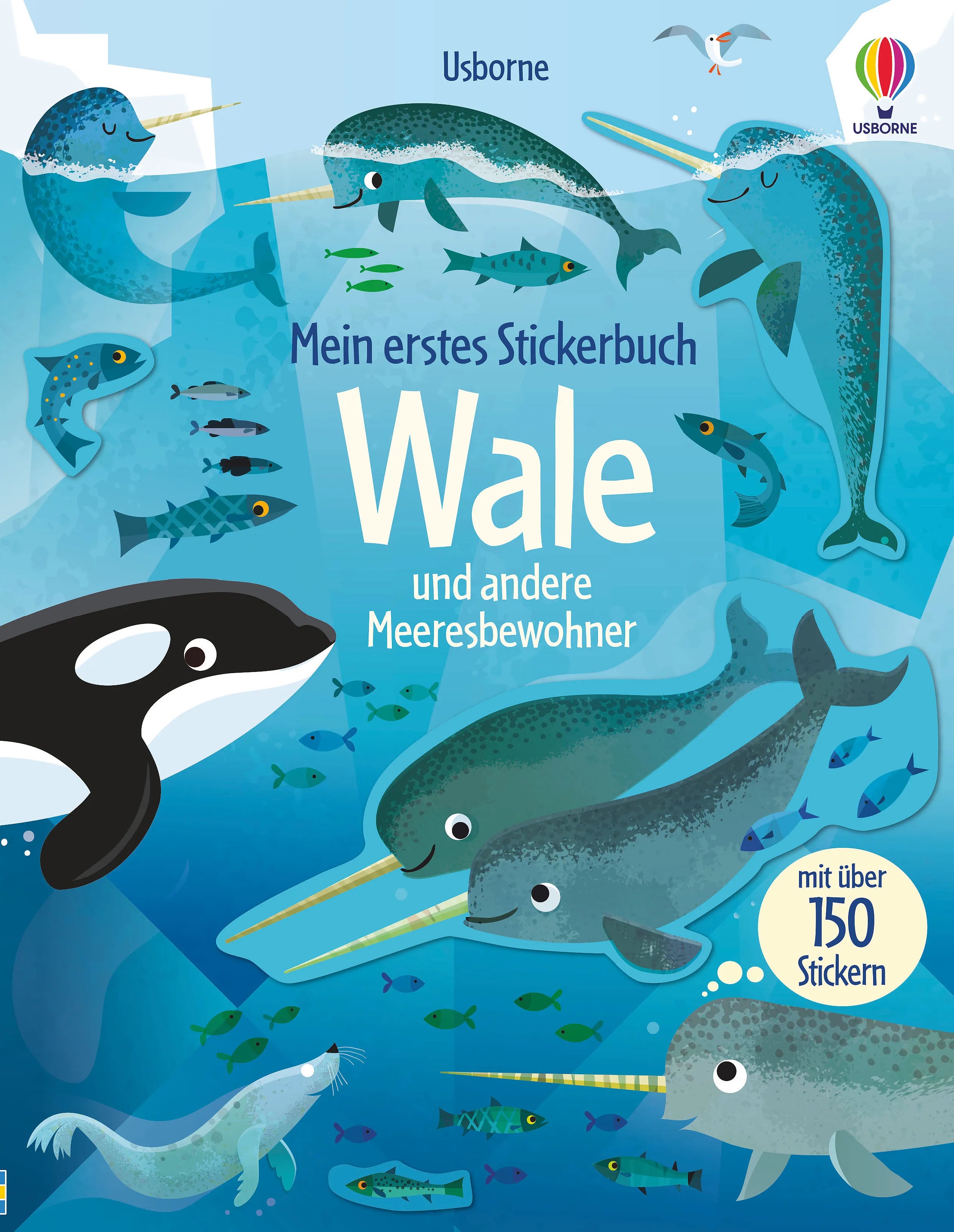 Buchcover von 'Mein erstes Stickerbuch: Wale und andere Meeresbewohner' - Taschenbuch von Holly Bathie