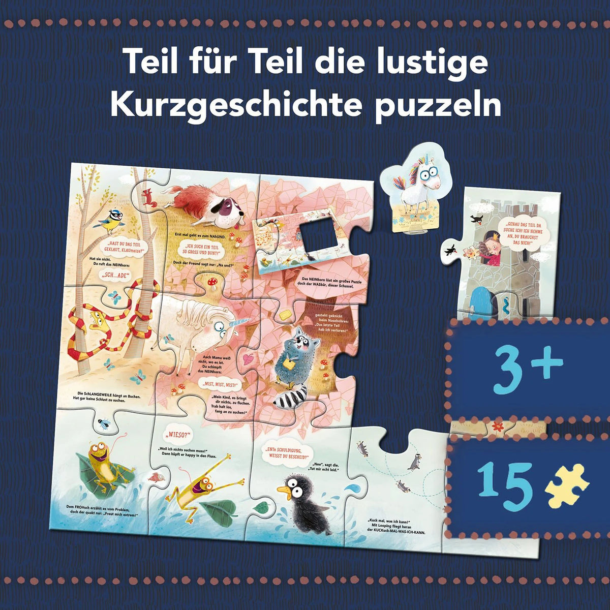 Mein erstes Story-Puzzle: Das NEINhorn – Ansicht