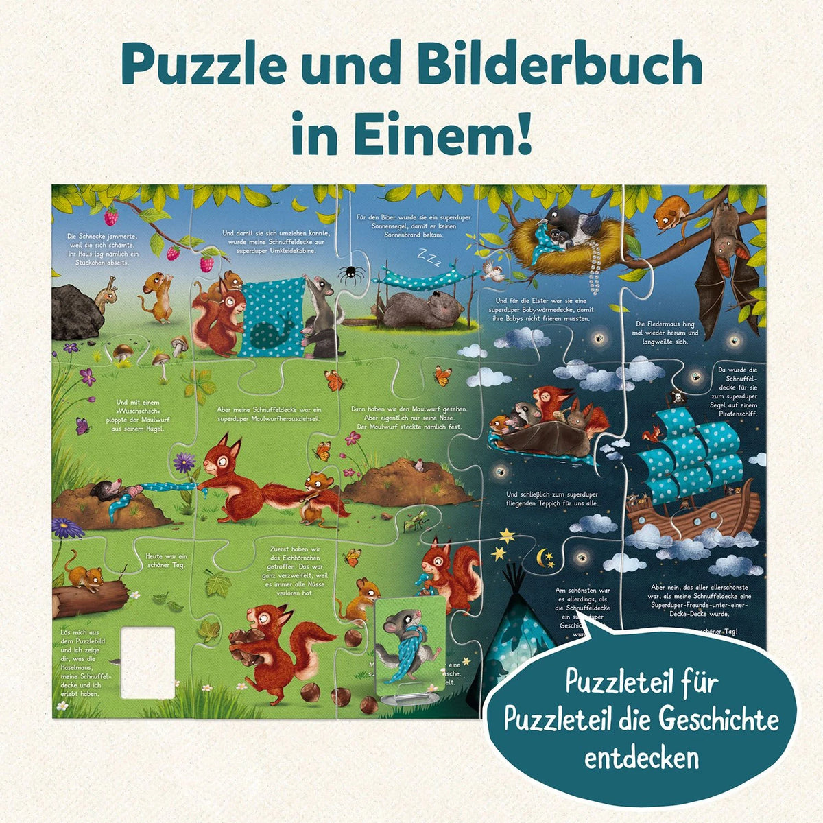 Mein erstes Story-Puzzle Der kleine Siebenschläfer – Ansicht