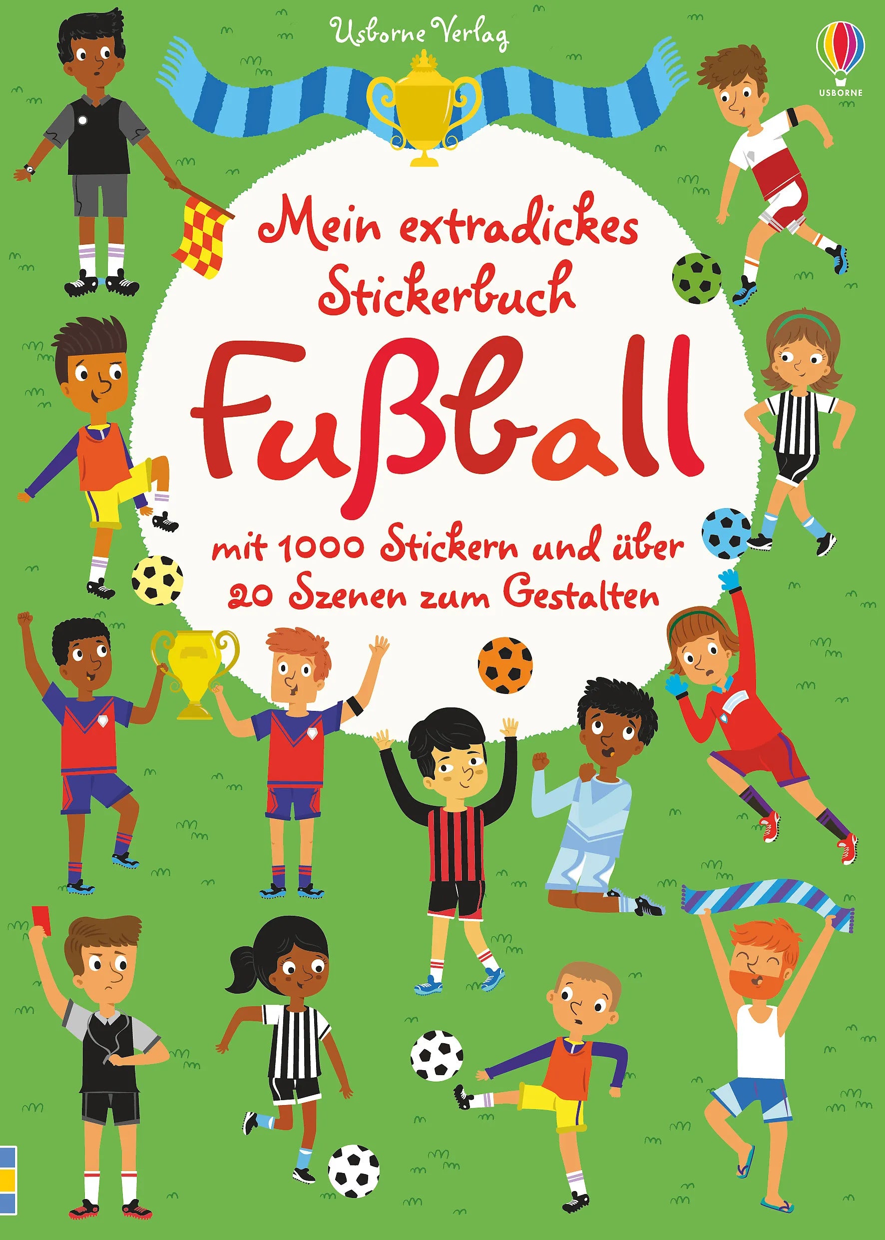 Buchcover von 'Mein extradickes Stickerbuch: Fußball' - Taschenbuch von Fiona Watt