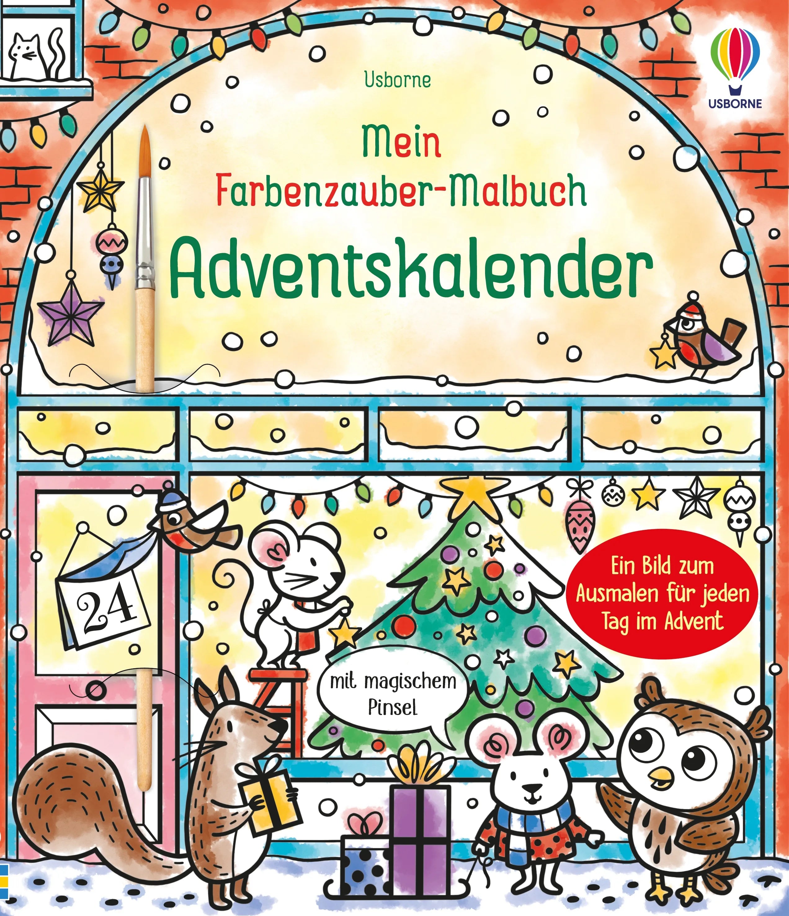 Buchcover von 'Mein Farbenzauber-Malbuch: Adventskalender' - Taschenbuch von Abigail Wheatley
