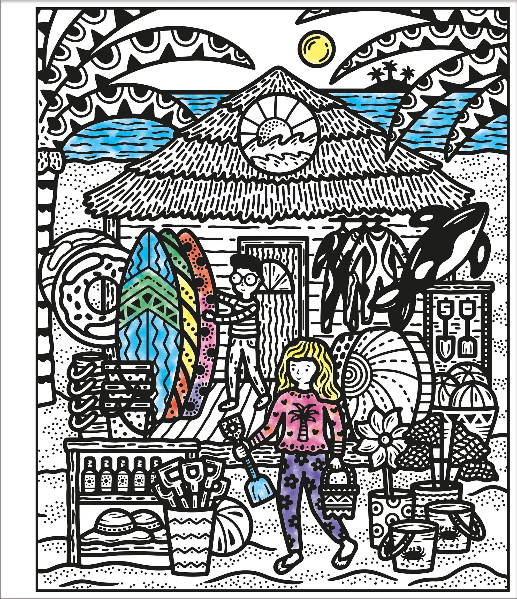 Produktansicht: Mein Farbenzauber-Malbuch: An der Küste (Taschenbuch)