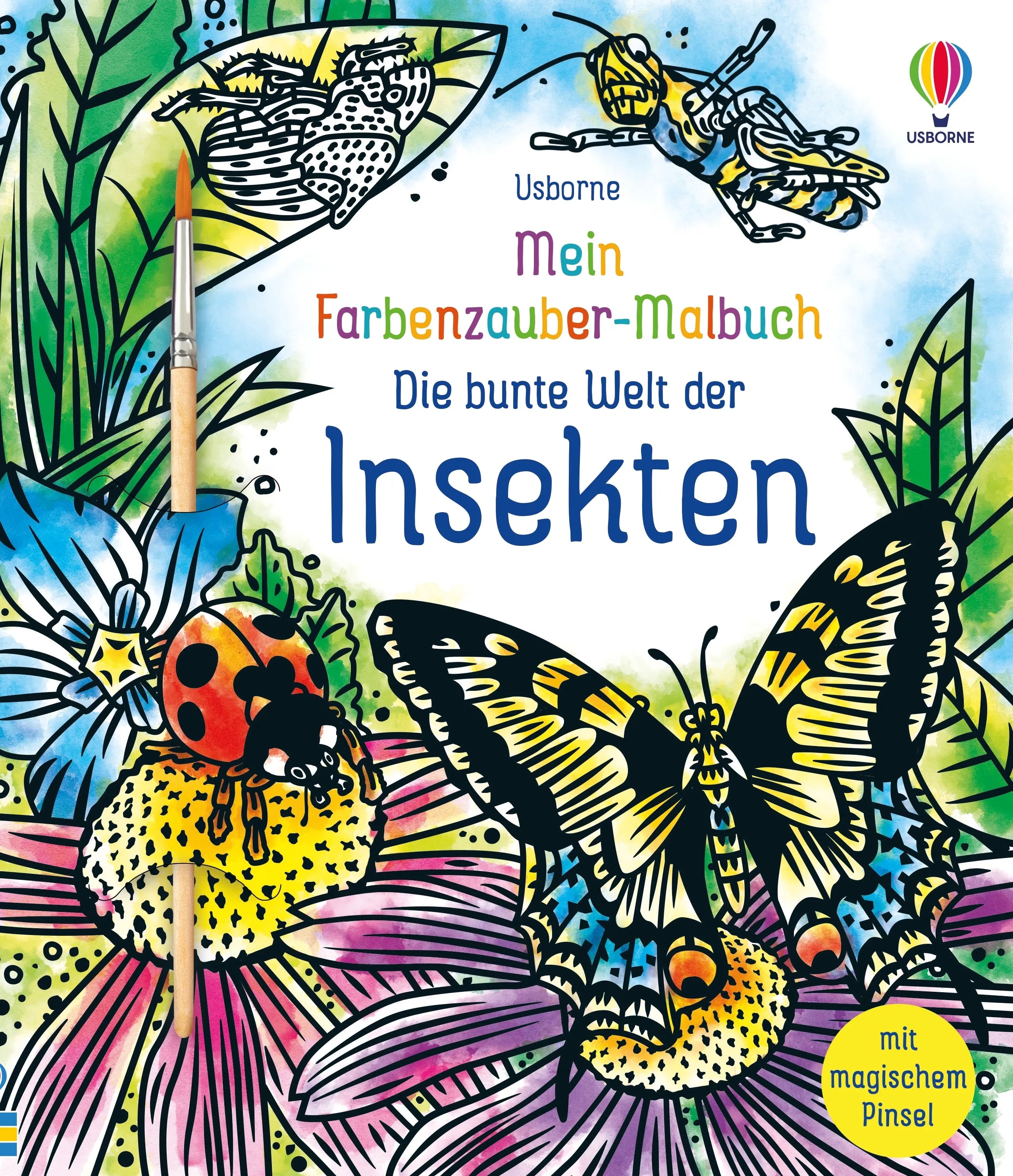 Buchcover von 'Mein Farbenzauber-Malbuch: Die bunte Welt der Insekten' - Taschenbuch von Abigail Wheatley