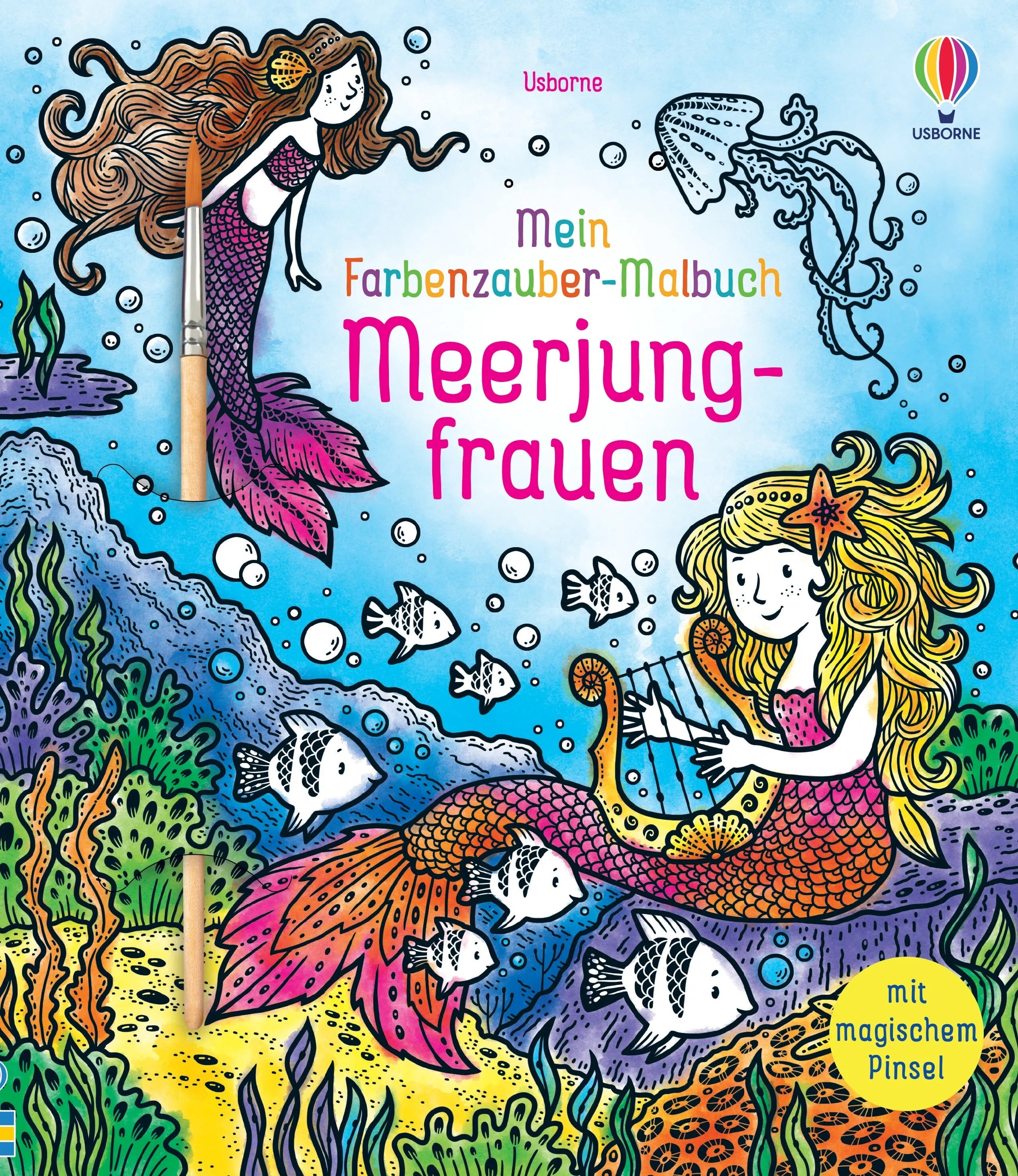 Buchcover von 'Mein Farbenzauber-Malbuch: Meerjungfrauen' - Taschenbuch von Fiona Watt