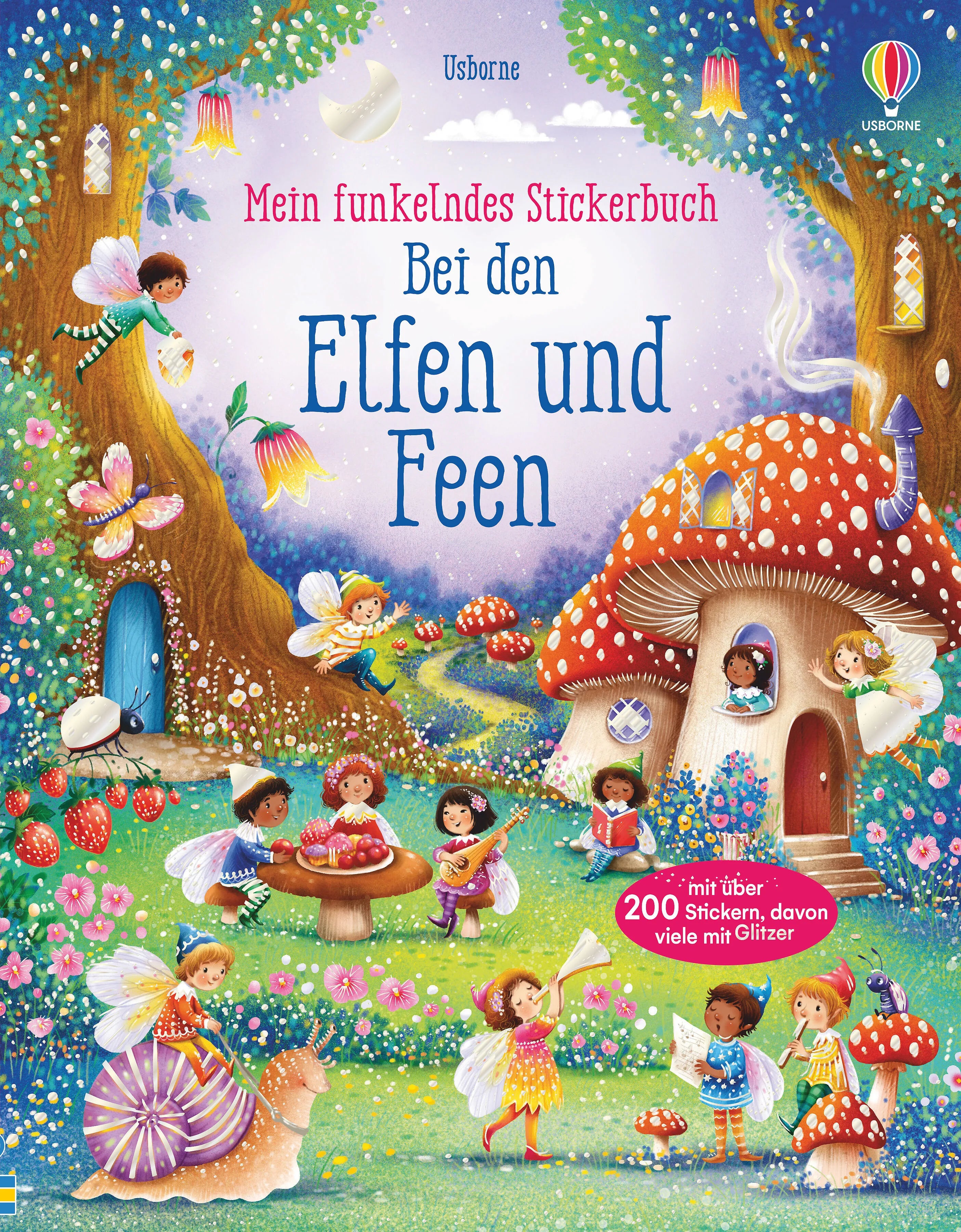 Buchcover von 'Mein funkelndes Stickerbuch: Bei den Elfen und Feen' - Taschenbuch von Fiona Watt