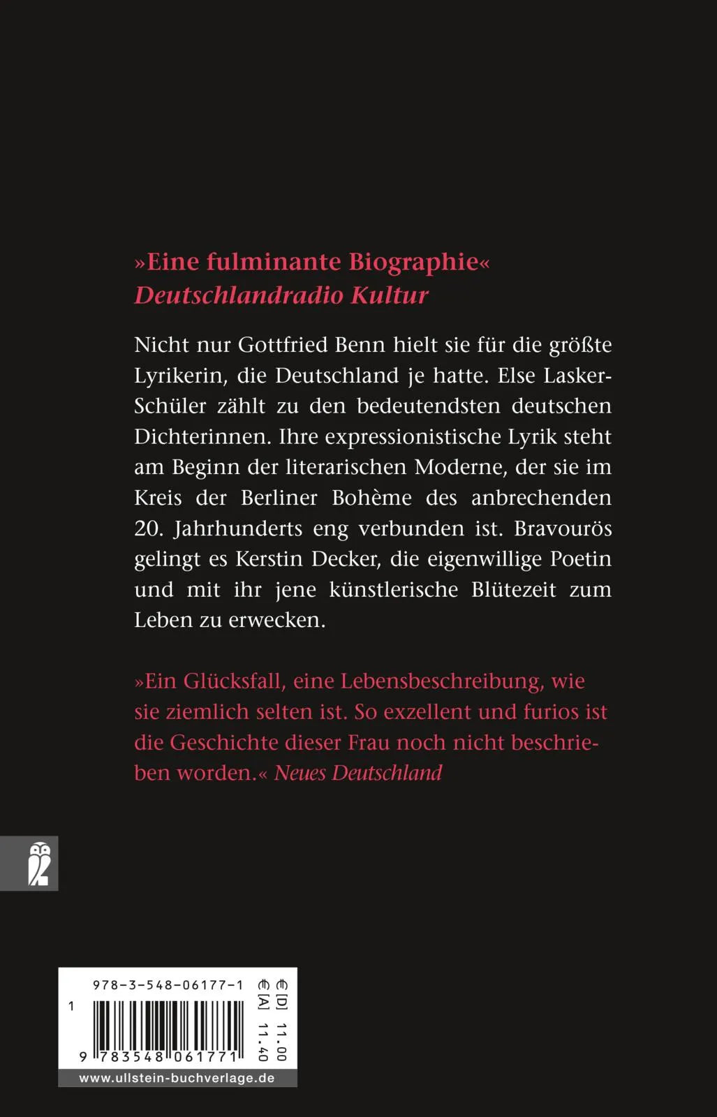 Buchrückseite von 'Mein Herz - Niemandem' mit Klappentext - Taschenbuch
