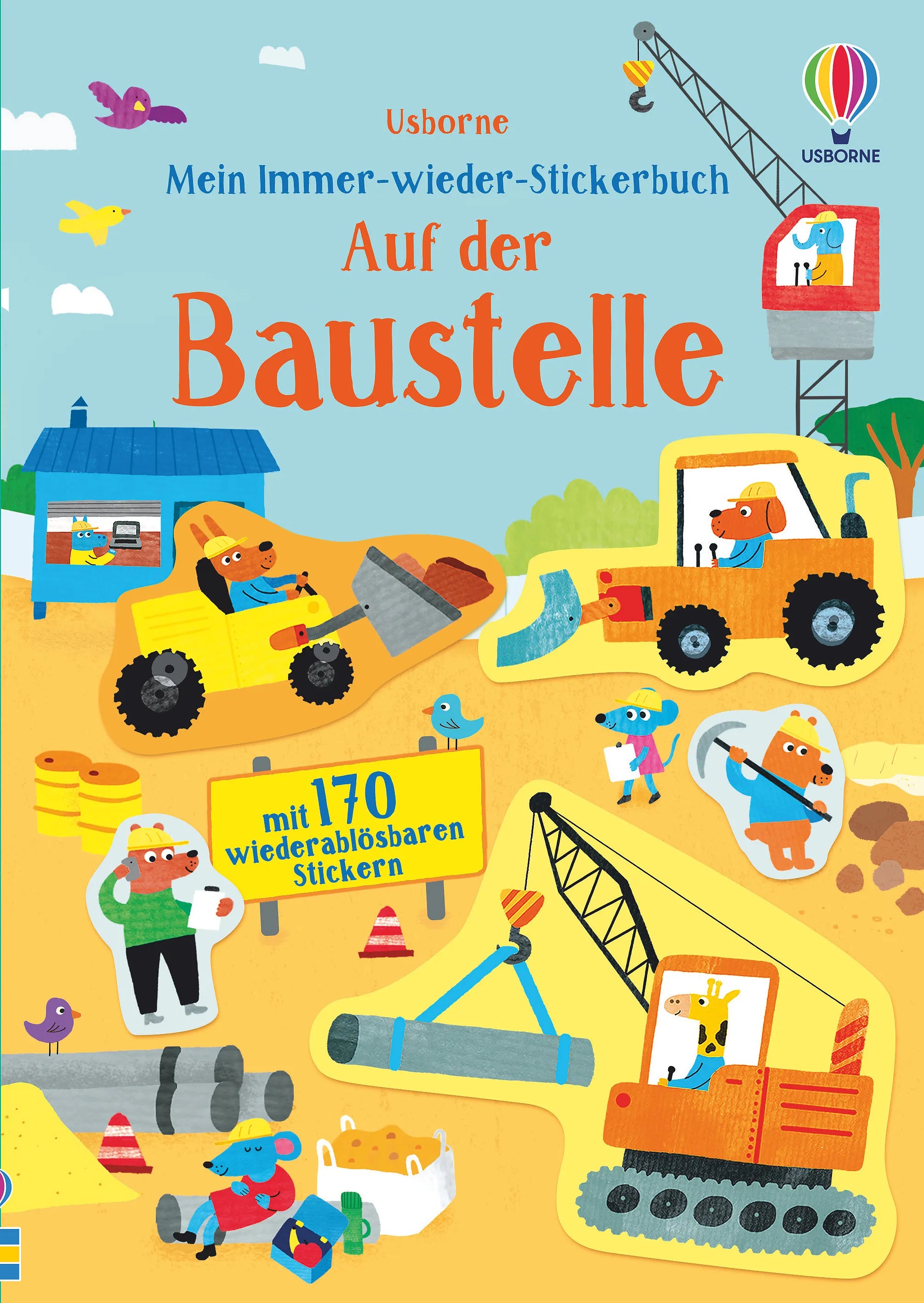 Buchcover von 'Mein Immer-wieder-Stickerbuch: Auf der Baustelle' - Taschenbuch von Jane Bingham