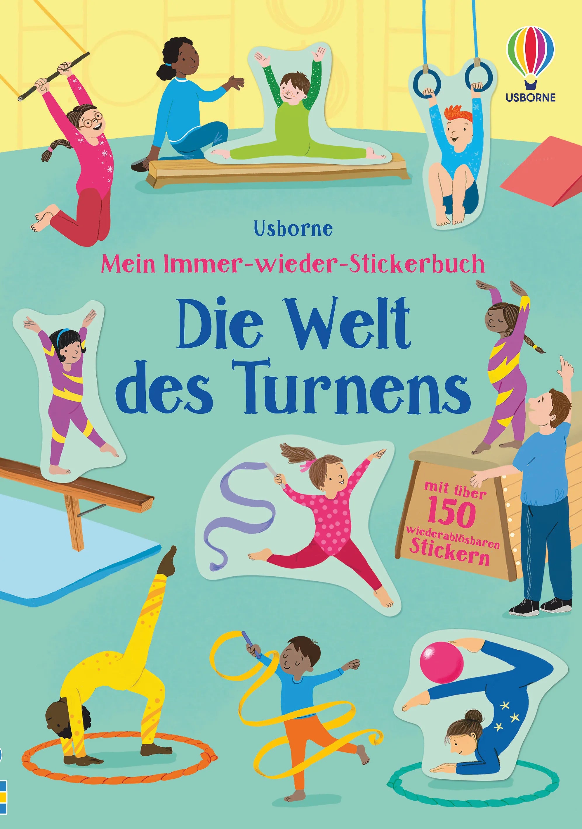 Buchcover von 'Mein Immer-wieder-Stickerbuch: Die Welt des Turnens' - Taschenbuch von Jessica Greenwell