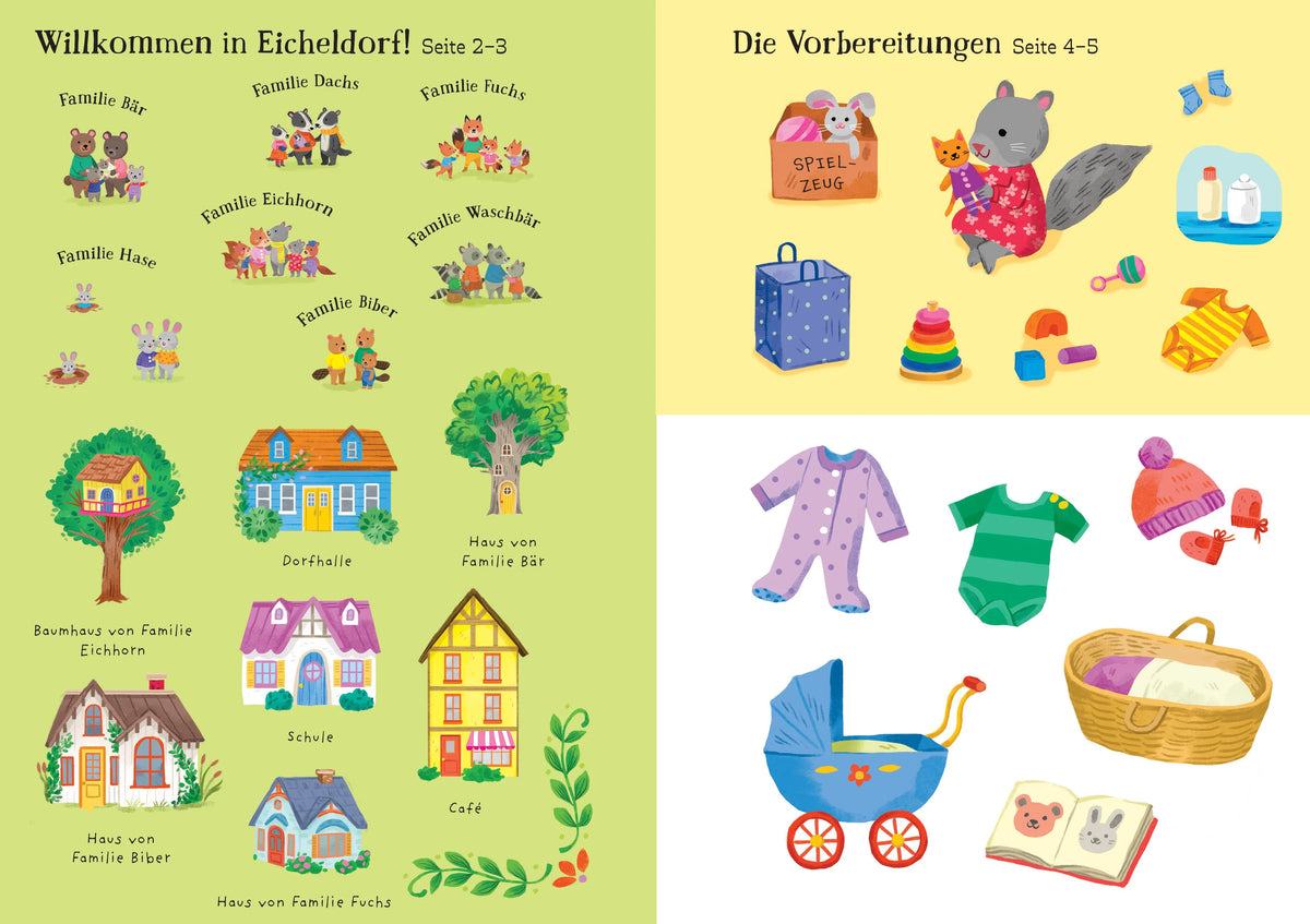 Detailansicht: Mein Immer-wieder-Stickerbuch: Familie Bär bekommt ein Baby (Taschenbuch)