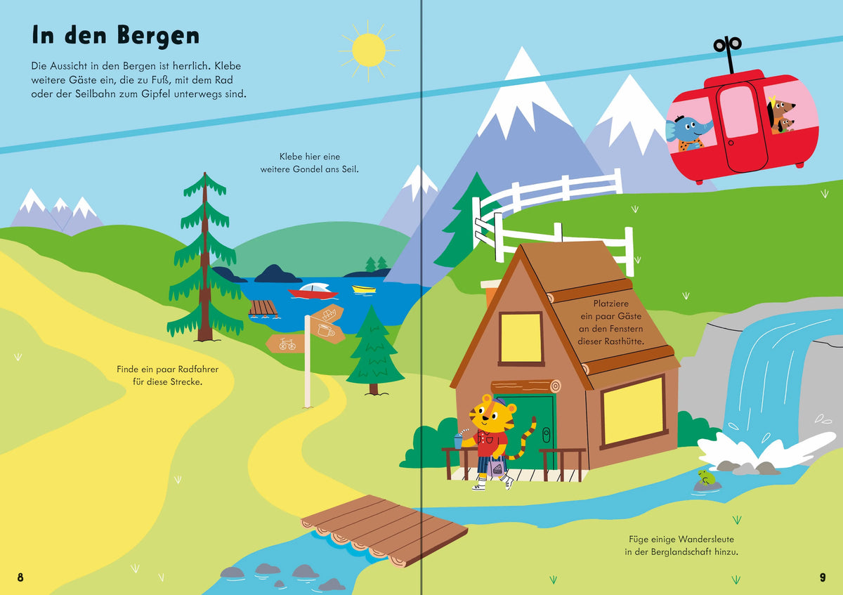 Detailansicht: Mein Immer-wieder-Stickerbuch: In den Ferien (Taschenbuch)