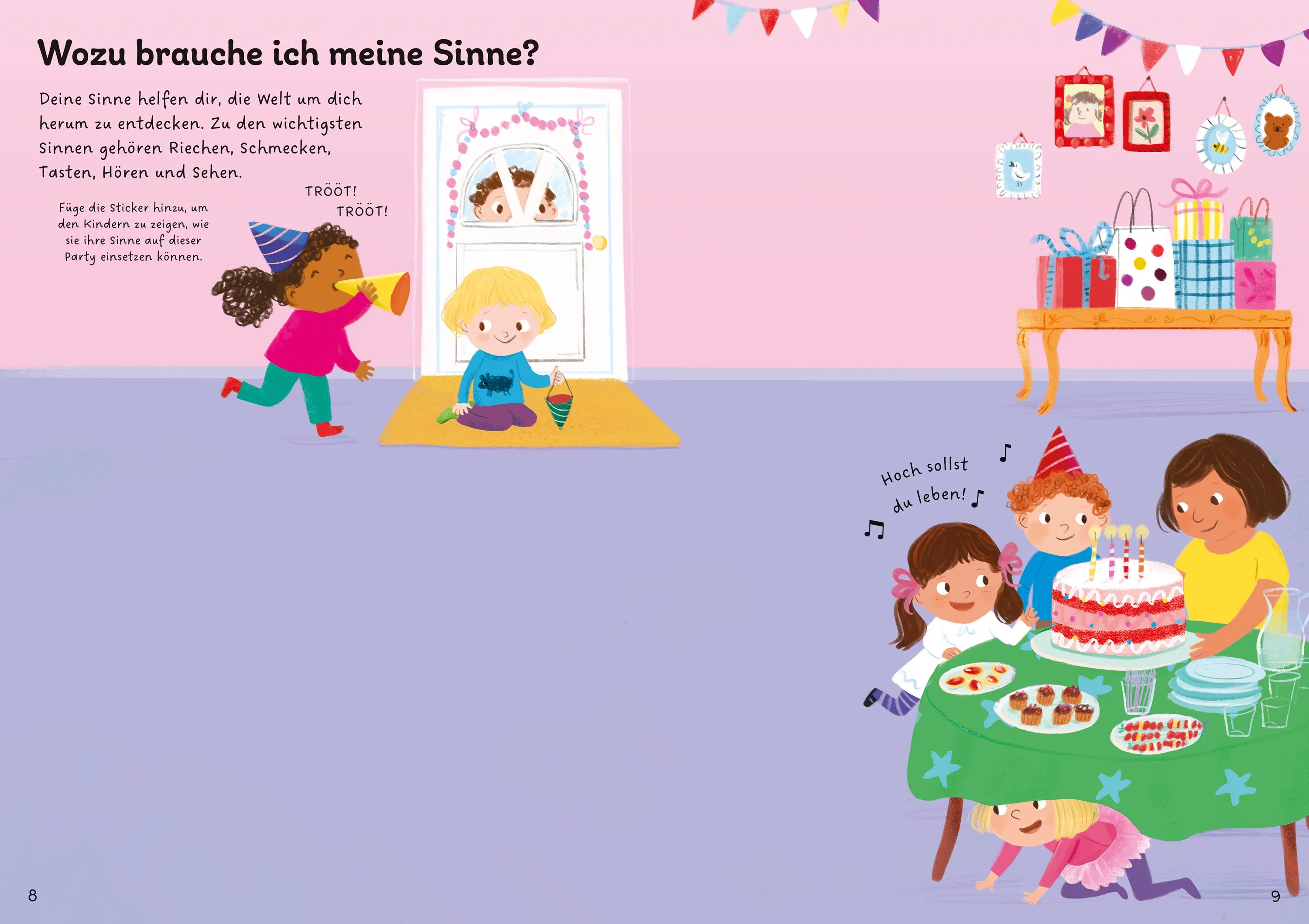 Caroline Young - Mein Immer-wieder-Stickerbuch: Körper, Sinne und Gefühle