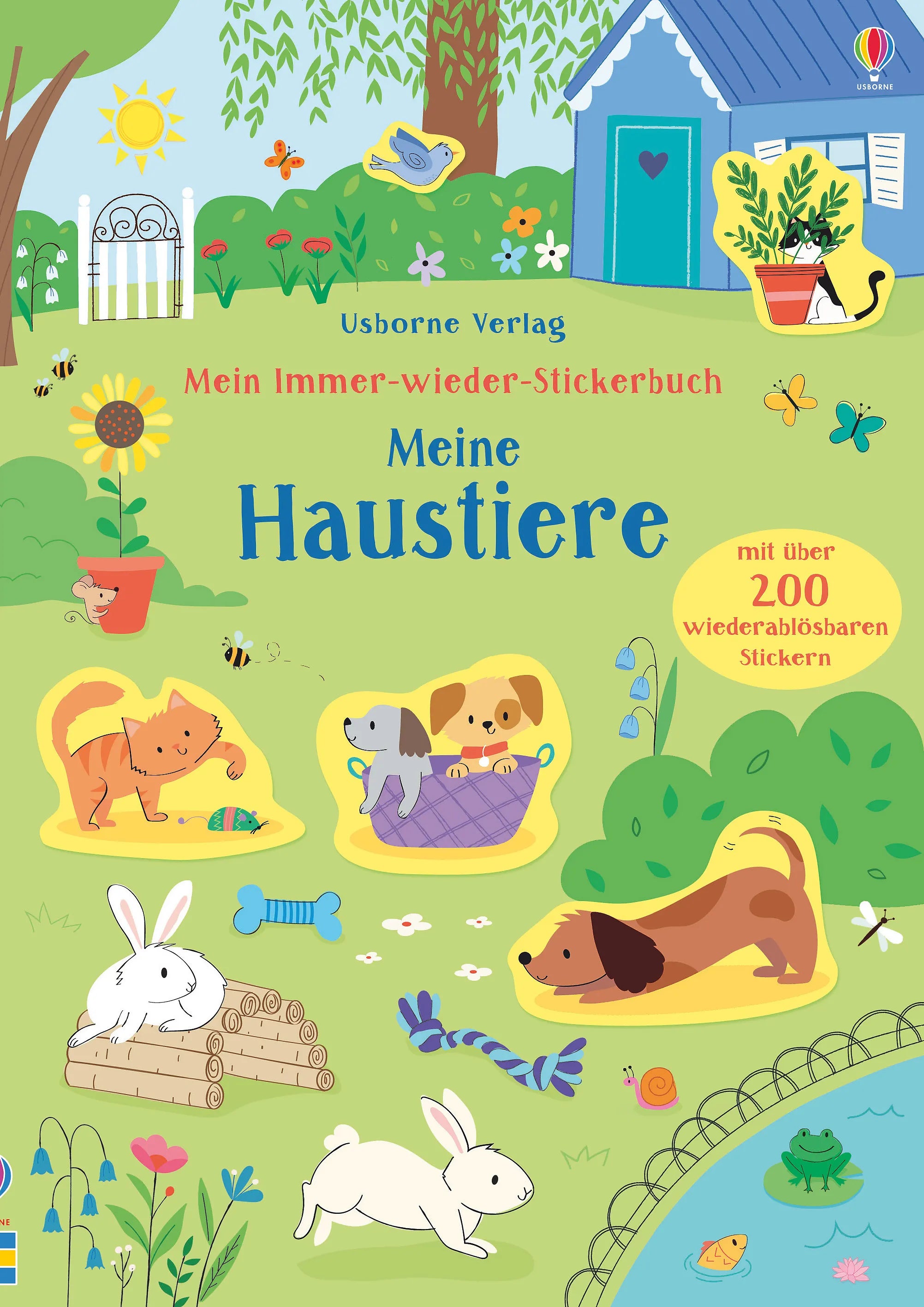 Buchcover von 'Mein Immer-wieder-Stickerbuch: Meine Haustiere' - Taschenbuch von Hannah Watson
