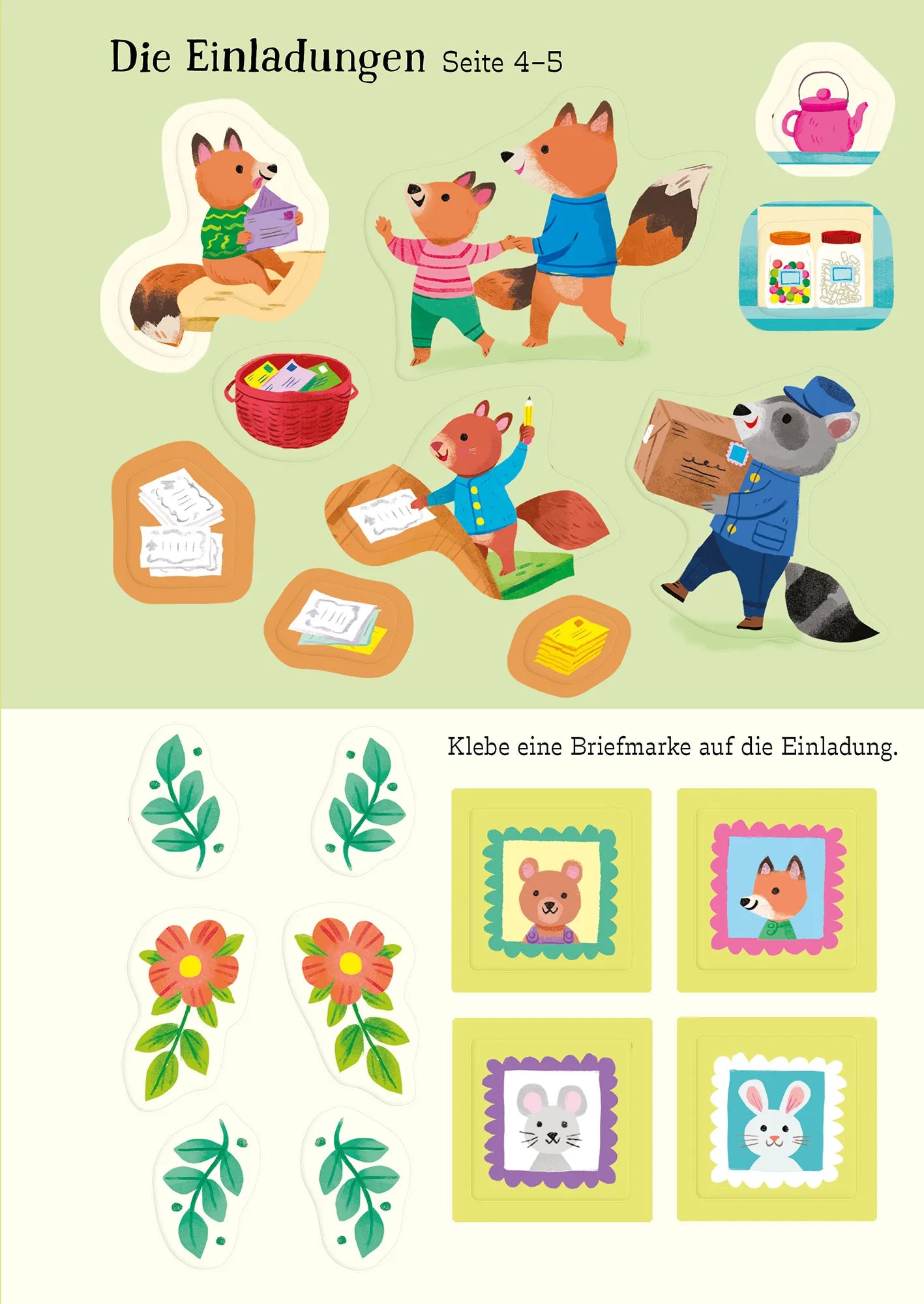 Detailansicht: Mein Immer-wieder-Stickerbuch: Oma Dachs feiert Geburtstag (Taschenbuch)