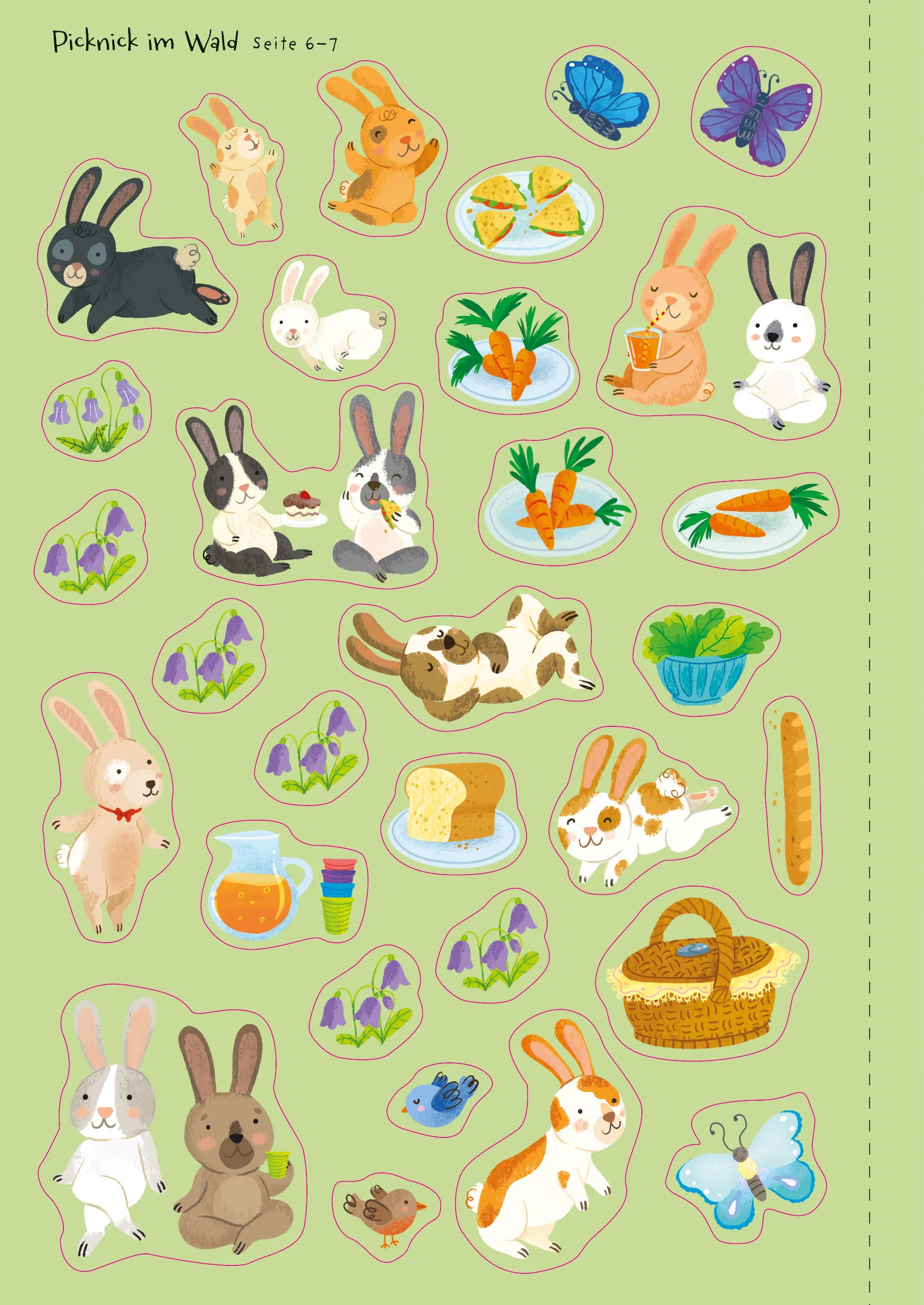 Produktansicht: Mein Immer-wieder-Stickerbuch: Osterhasen (Taschenbuch)