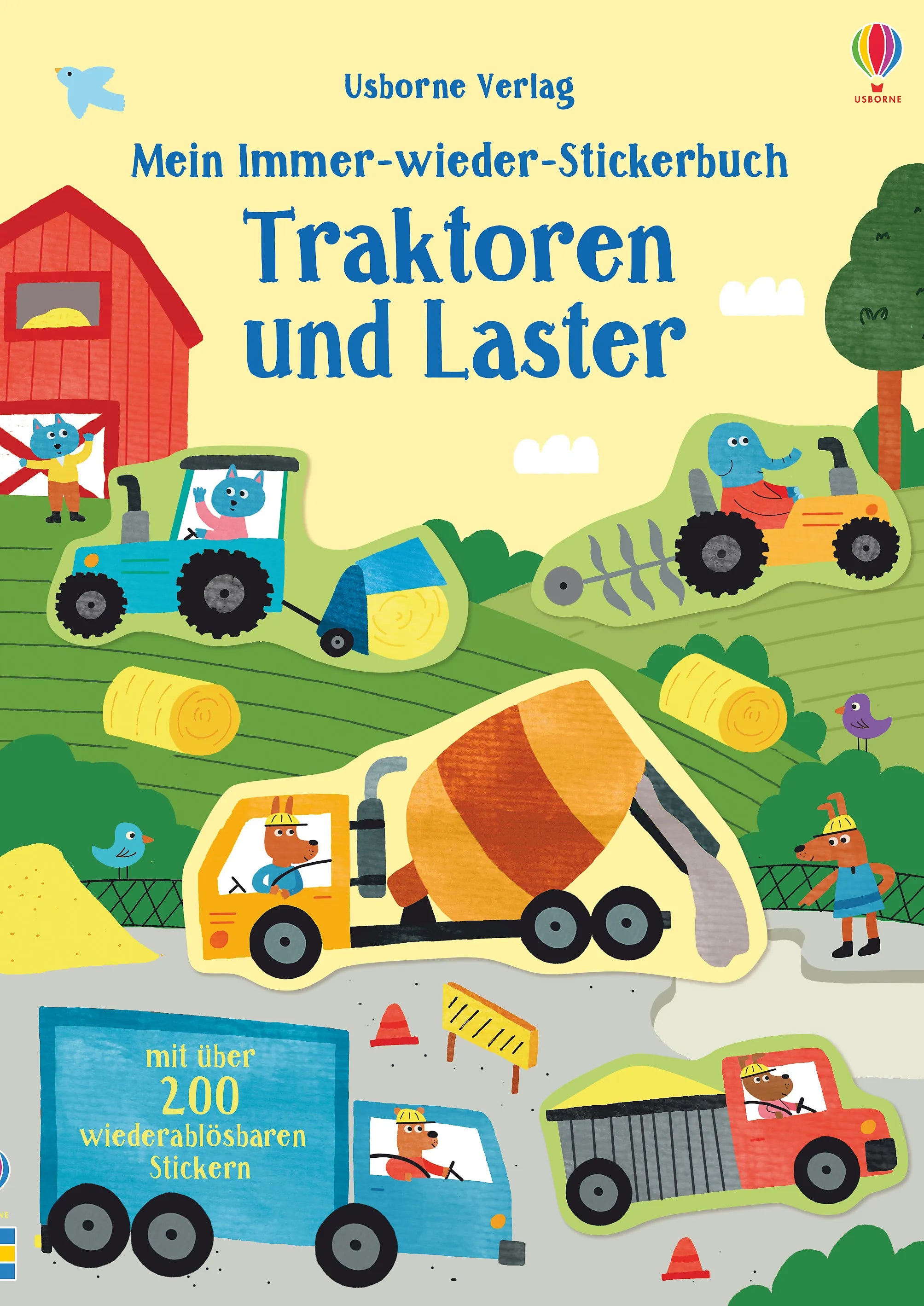 Buchcover von 'Mein Immer-wieder-Stickerbuch: Traktoren und Laster' - Taschenbuch von Hannah Watson
