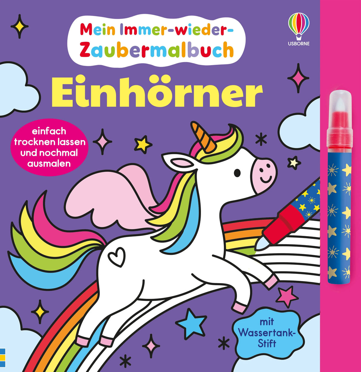 Cover: Mein Immer-wieder-Zaubermalbuch: Einhörner (Hardcover) von Kate Nolan