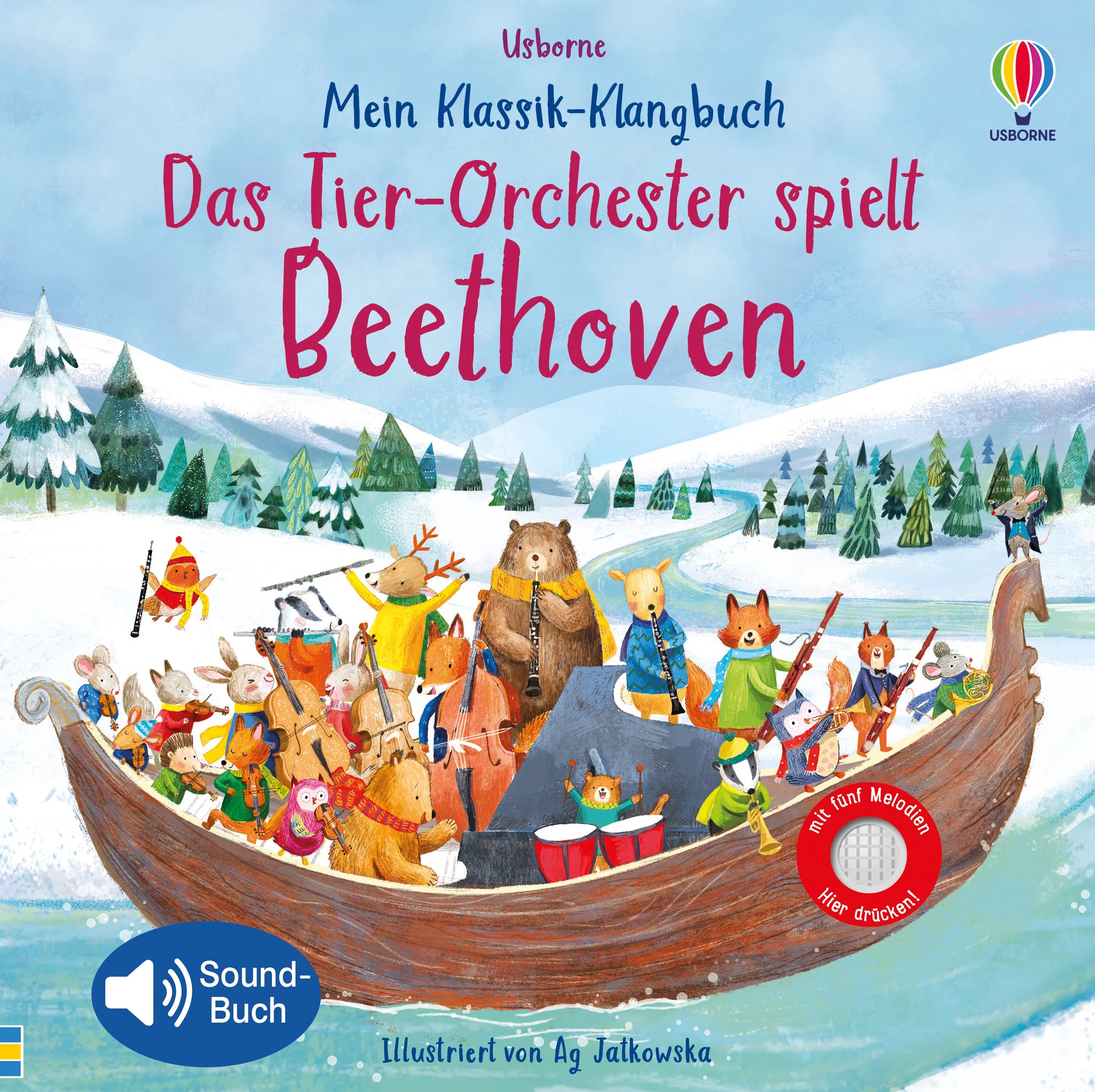 Buchcover von 'Mein Klassik-Klangbuch: Das Tier-Orchester spielt Beethoven' - Gebundene Ausgabe von Sam Taplin