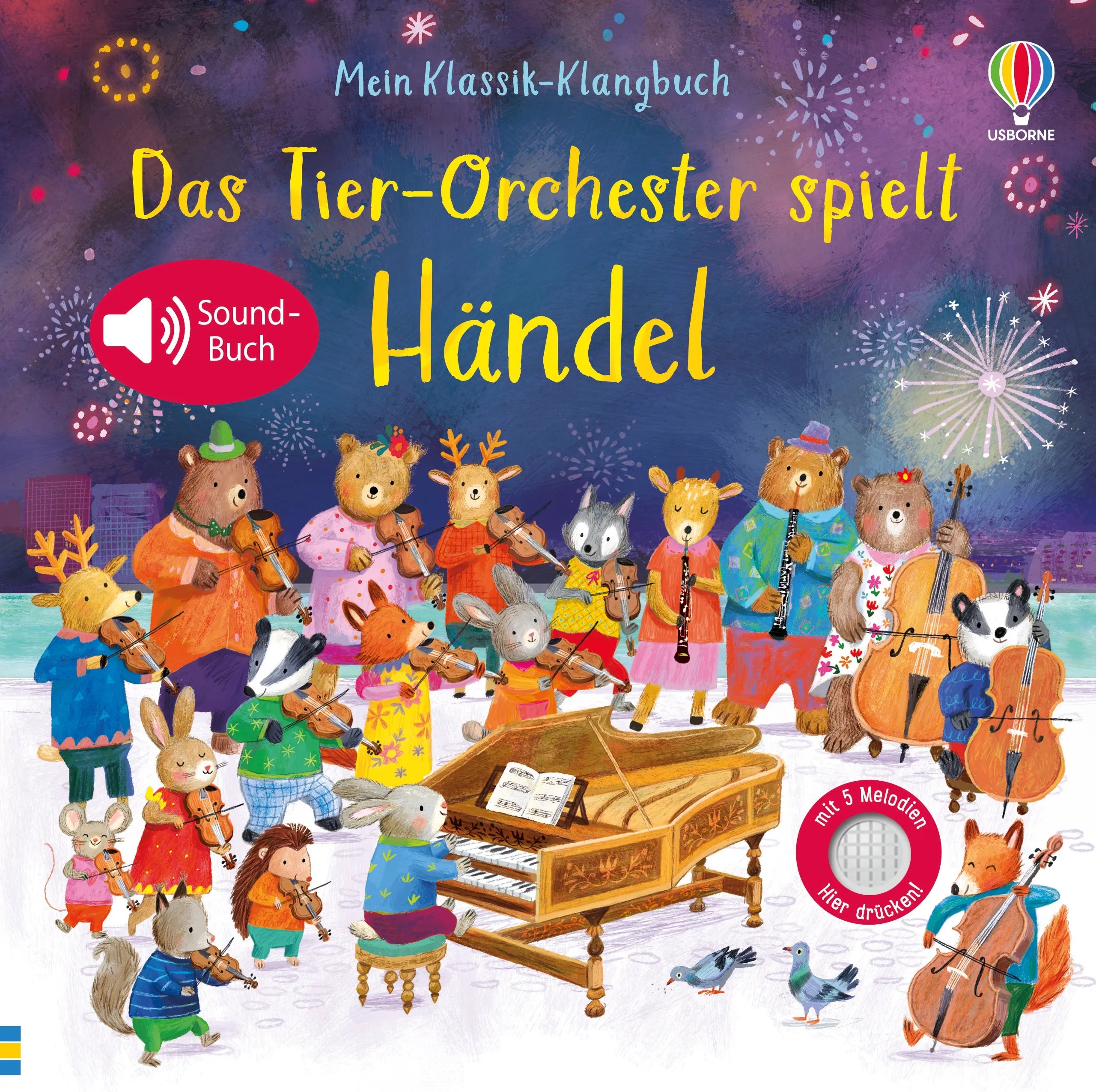 Cover: Mein Klassik-Klangbuch: Das Tier-Orchester spielt Händel (Hardcover) von Sam Taplin