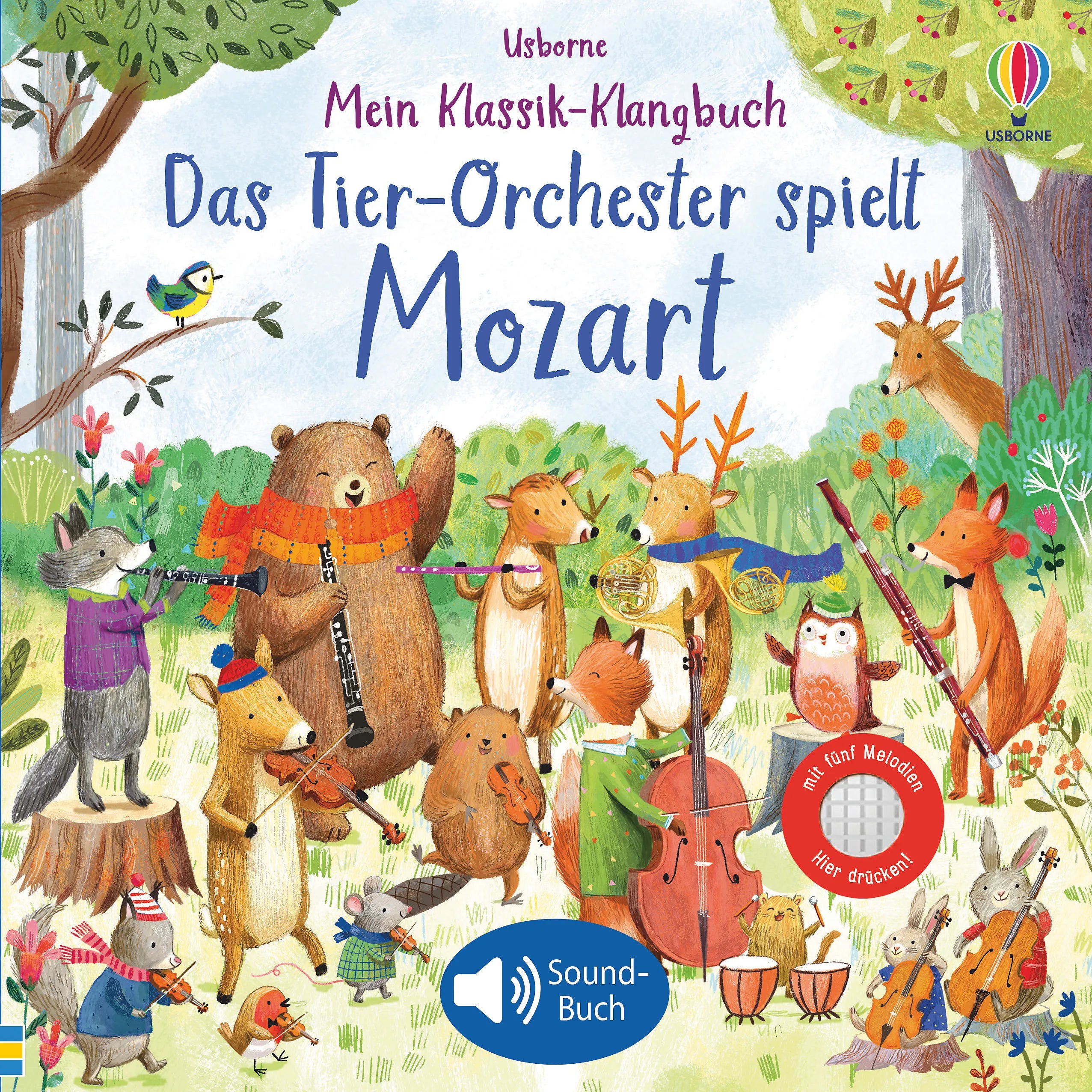 Buchcover von 'Mein Klassik-Klangbuch: Das Tier-Orchester spielt Mozart' - Gebundene Ausgabe von Sam Taplin