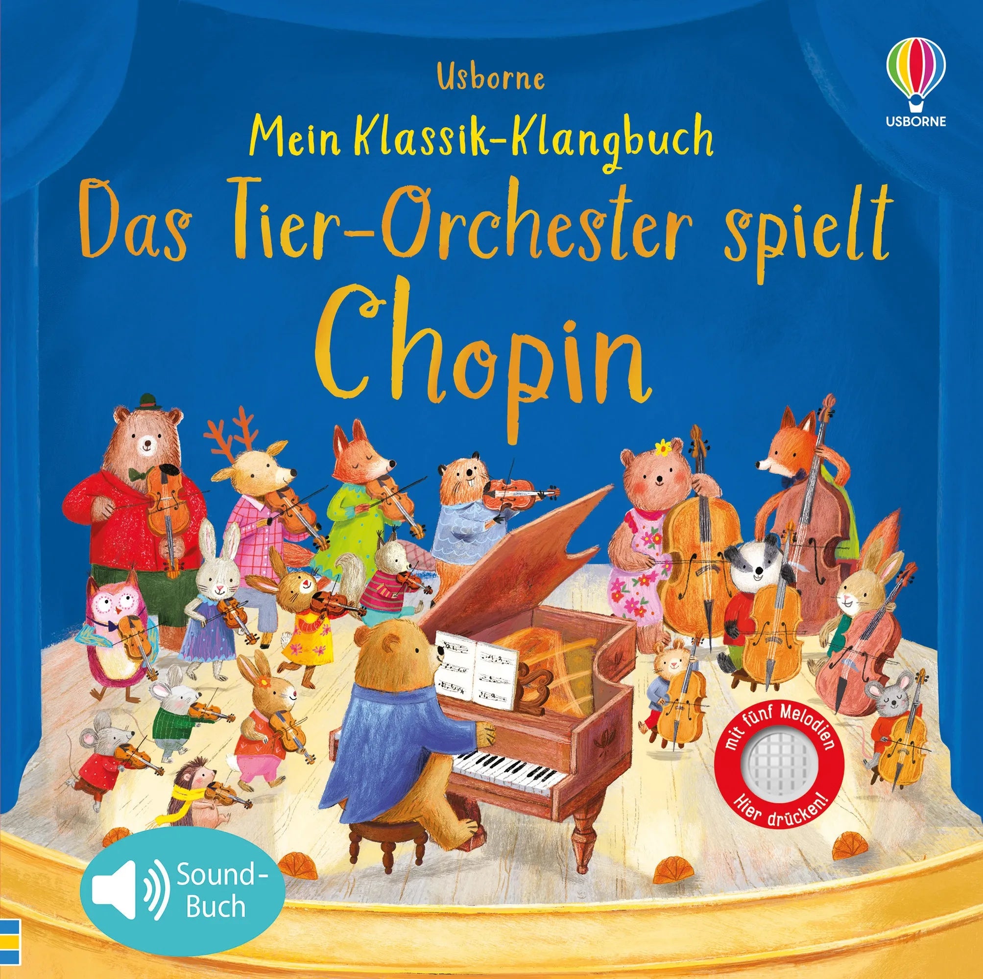 Buchcover von 'Mein Klassik-Klangbuch: Das Tierorchester spielt Chopin' - Gebundene Ausgabe von Sam Taplin