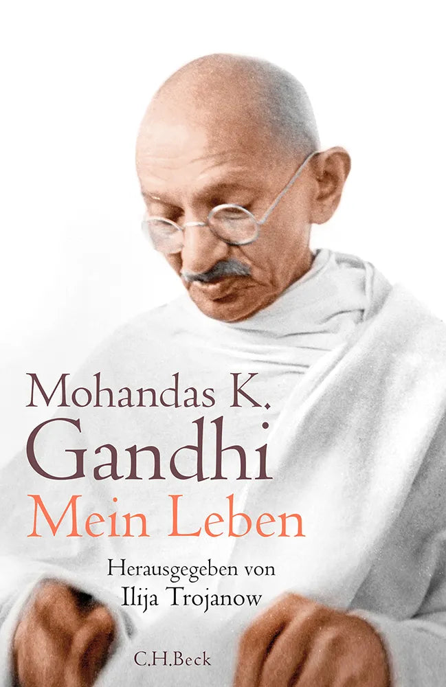 Buchcover von 'Mein Leben' - Gebundene Ausgabe von Mohandas K. Gandhi