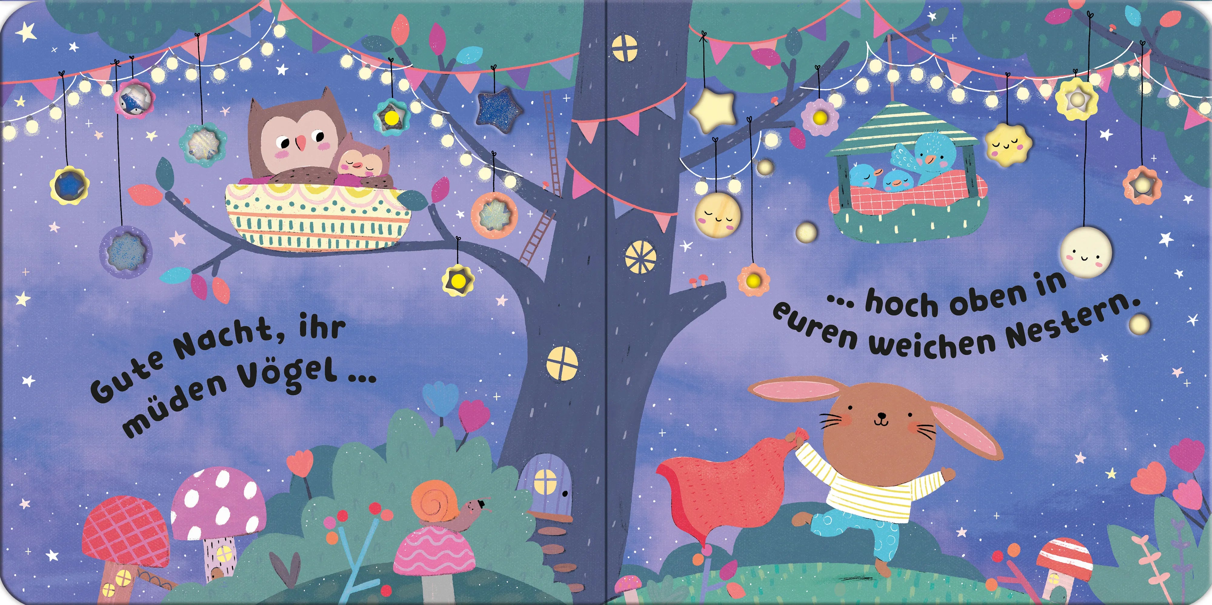 Detailansicht: Mein leuchtendes Gute-Nacht-Buch: Schlaf gut, kleines Häschen (Hardcover)