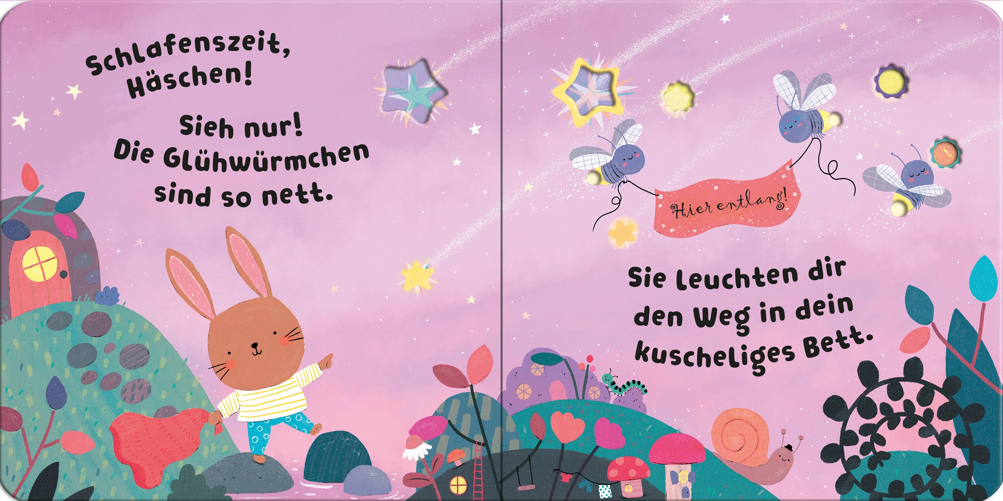 Detailansicht: Mein leuchtendes Gute-Nacht-Buch: Schlaf gut, kleines Häschen (Hardcover)