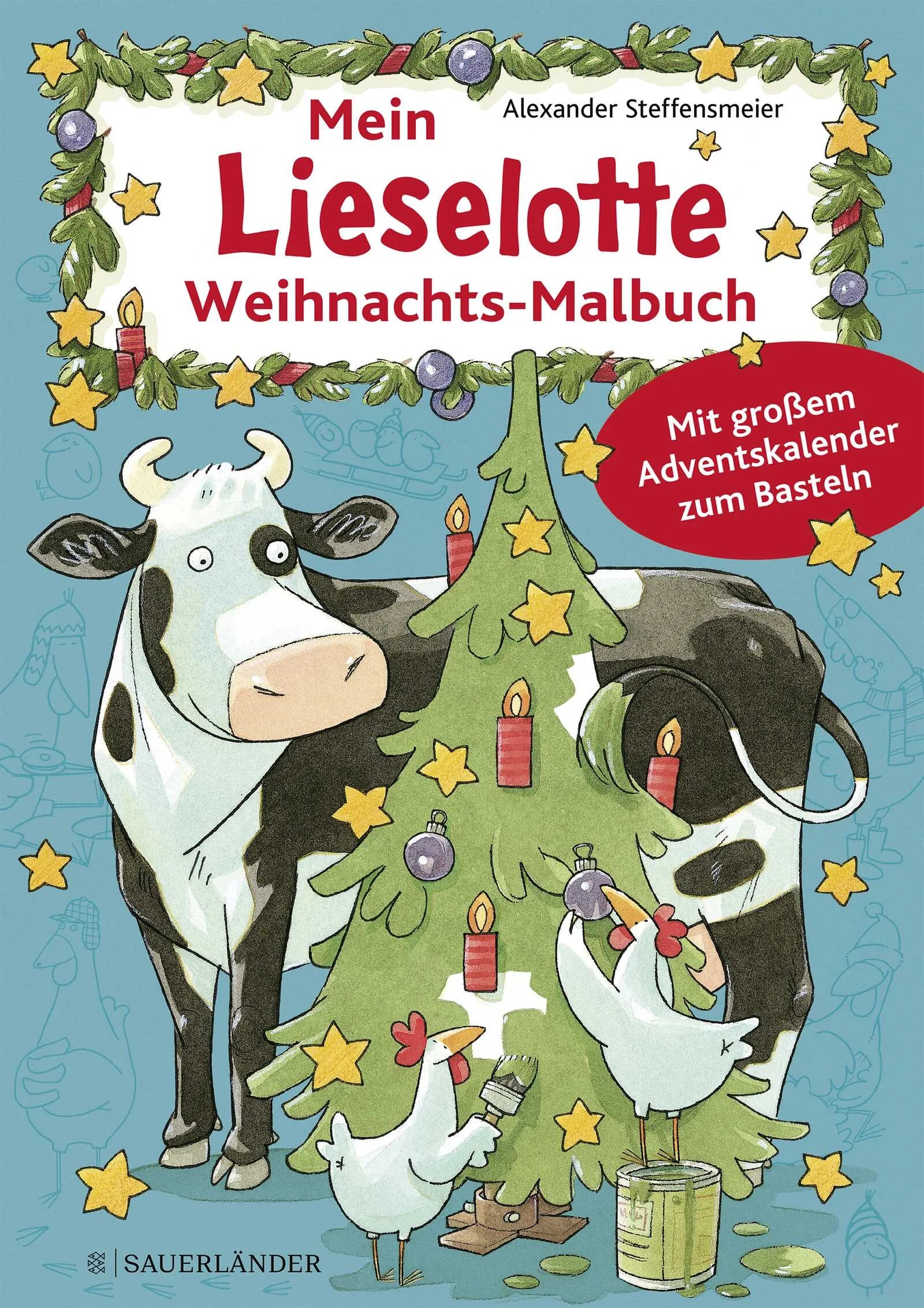 Buchcover von 'Mein Lieselotte Weihnachts-Malbuch' - Taschenbuch von Alexander Steffensmeier