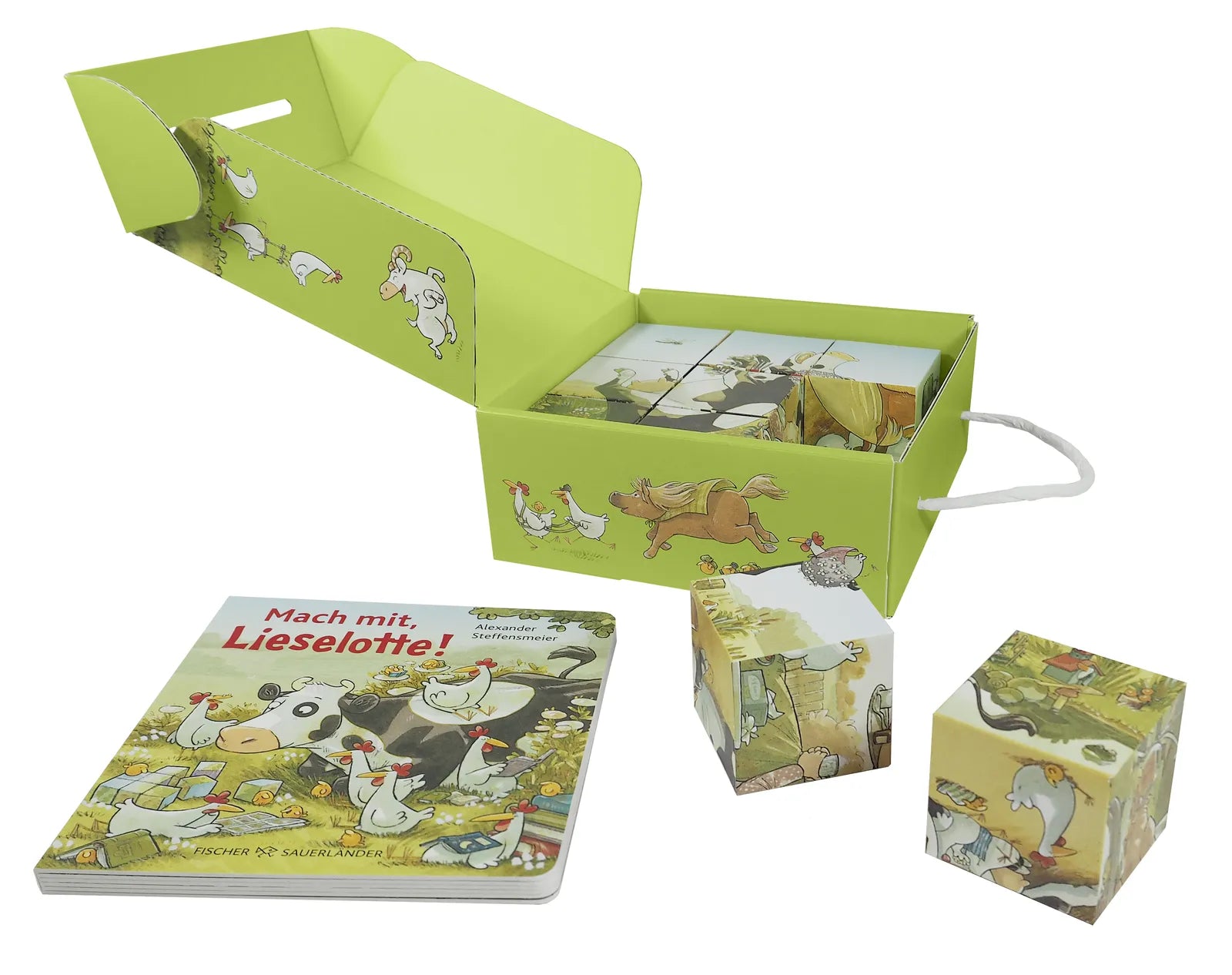 Detailansicht: Mein Lieselotte Würfel-Puzzle (Hardcover)