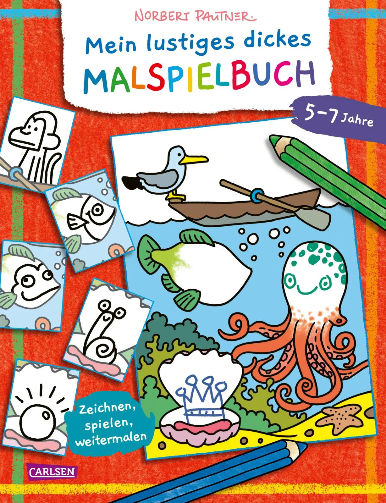 Cover: Mein lustiges dickes Malspielbuch (Taschenbuch) von Norbert Pautner