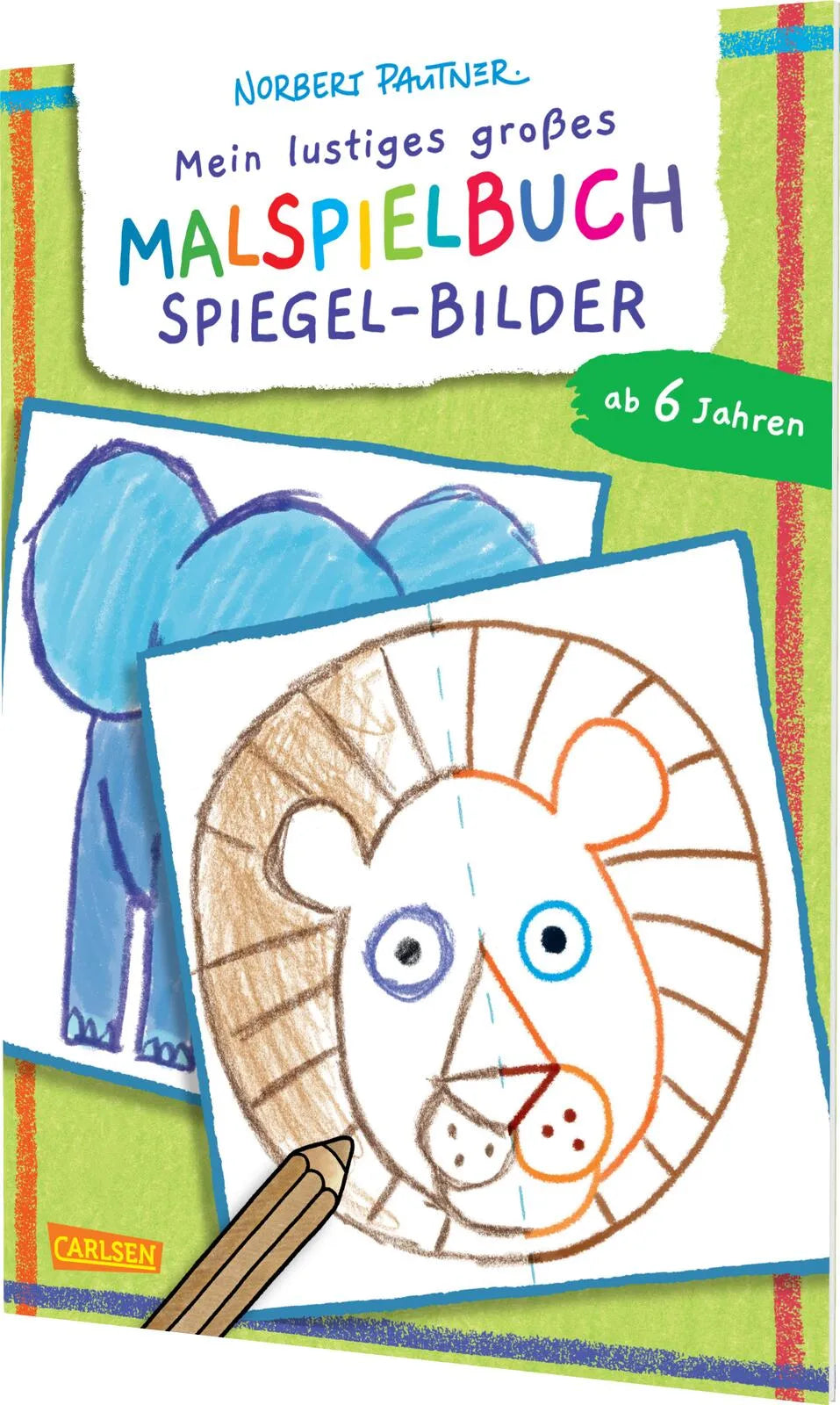 Buchcover von 'Mein lustiges großes Malspielbuch: Spiegel-Bilder' - Taschenbuch von Norbert Pautner