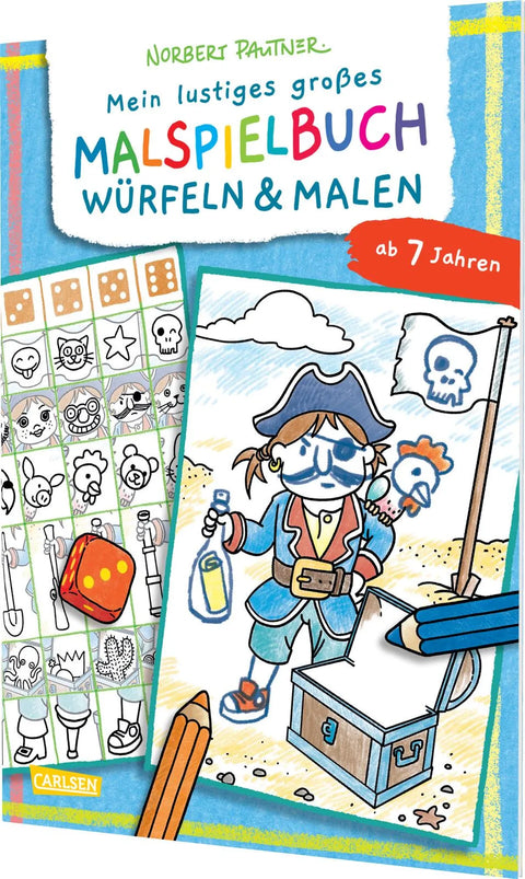 Mein lustiges großes Malspielbuch: Würfeln & Malen