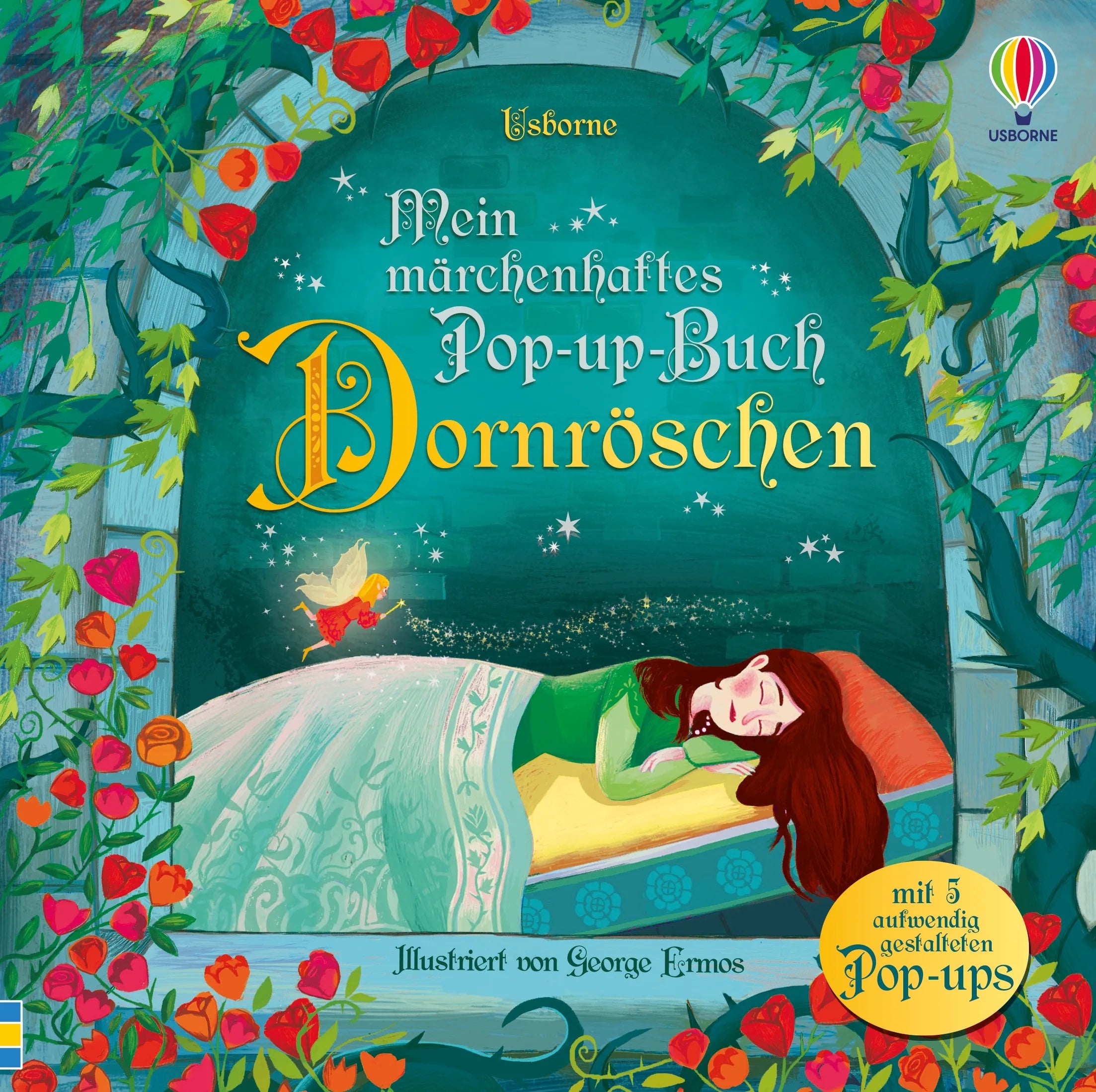Buchcover von 'Mein märchenhaftes Pop-up-Buch: Dornröschen' - Gebundene Ausgabe von Susanna Davidson