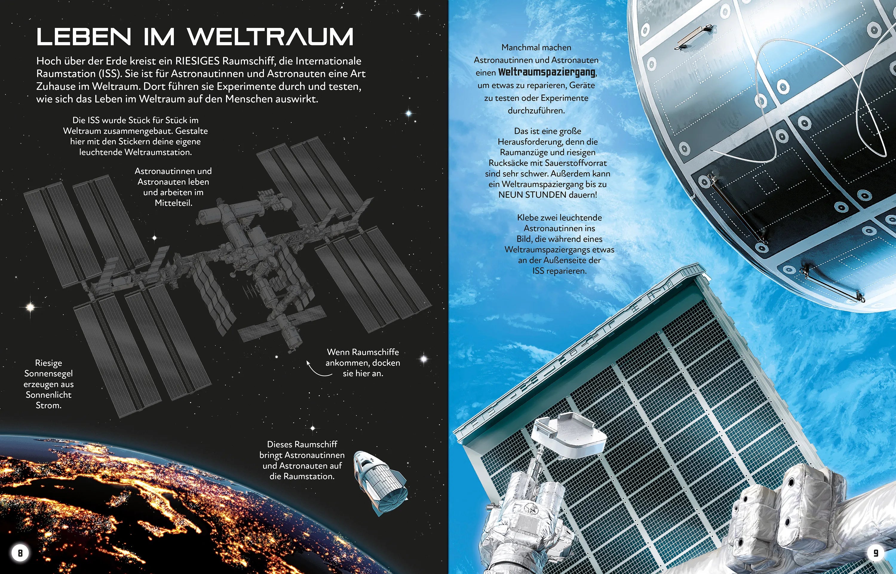 Detailansicht: Mein magisches Leuchtsticker-Buch: Im Weltall (Taschenbuch)