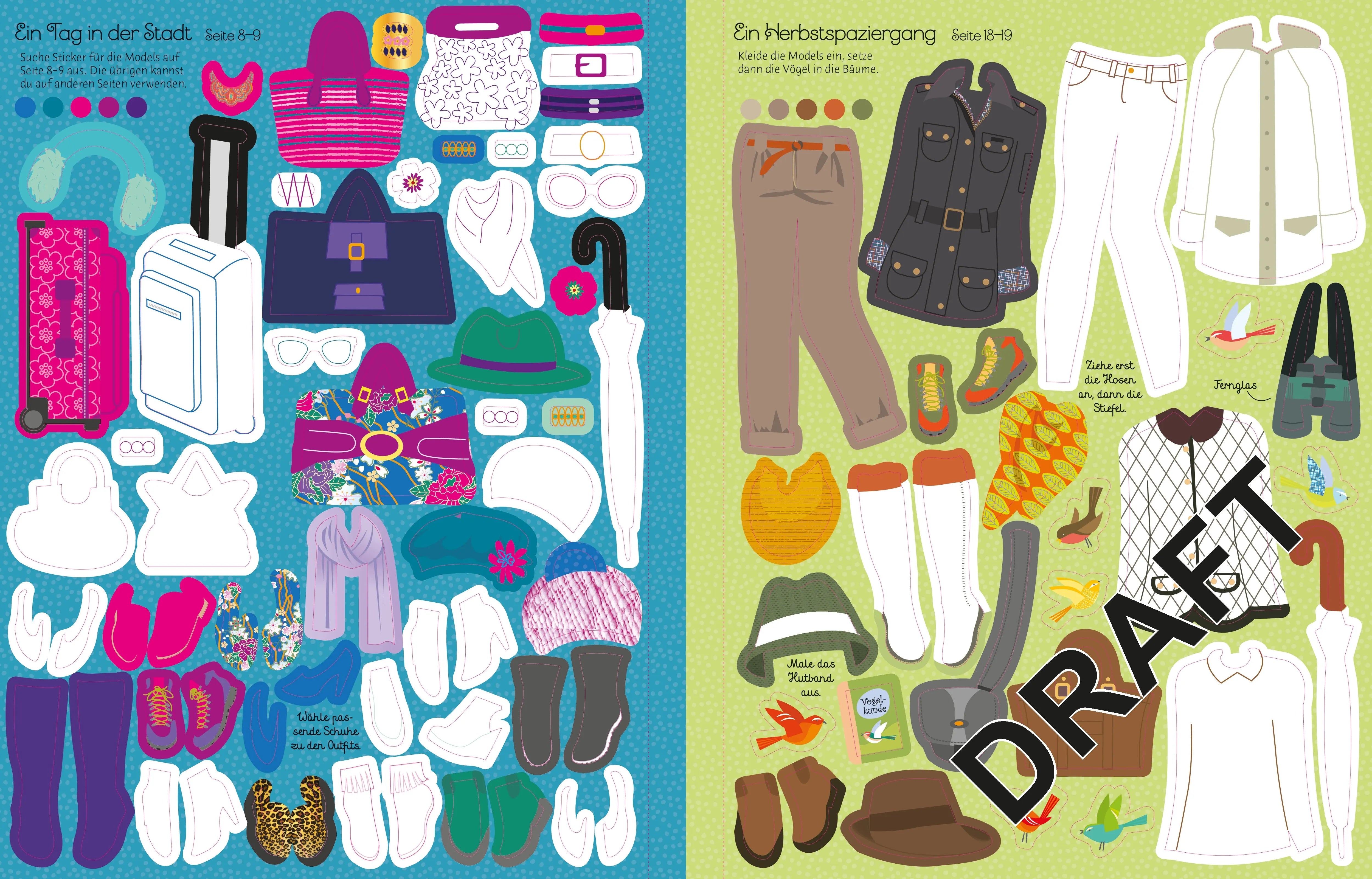 Fiona Watt - Mein Mode-Stickerbuch: Herbstkollektion