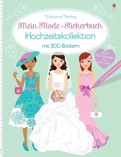 Buchcover von 'Mein Mode-Stickerbuch: Hochzeitskollektion' - Taschenbuch von Fiona Watt