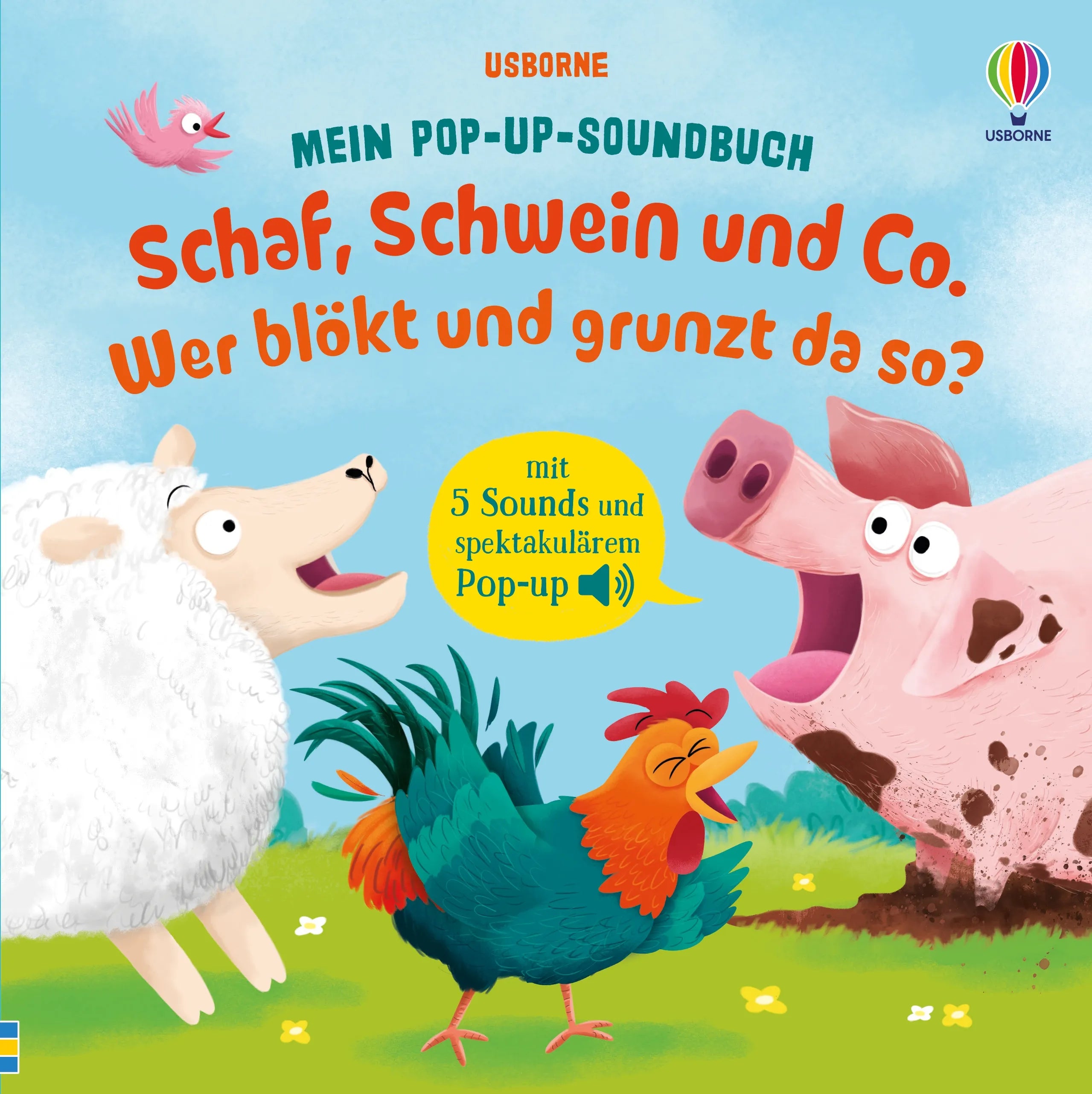 Buchcover von 'Mein Pop-up-Soundbuch: Schaf, Schwein und Co. – Wer blökt und grunzt da so?' - Gebundene Ausgabe von Sam Taplin