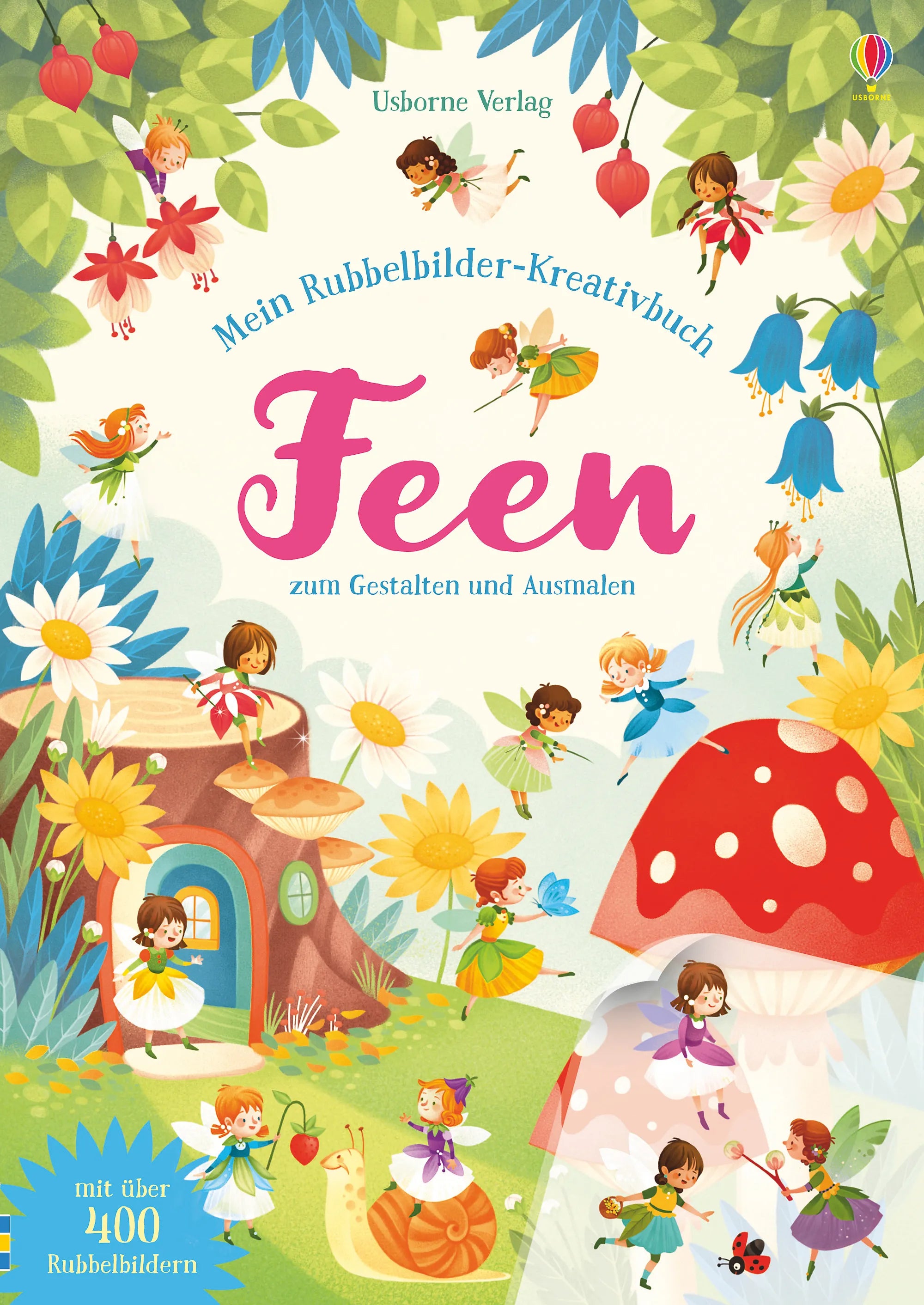 Buchcover von 'Mein Rubbelbilder-Kreativbuch: Feen' - Taschenbuch von Abigail Wheatley