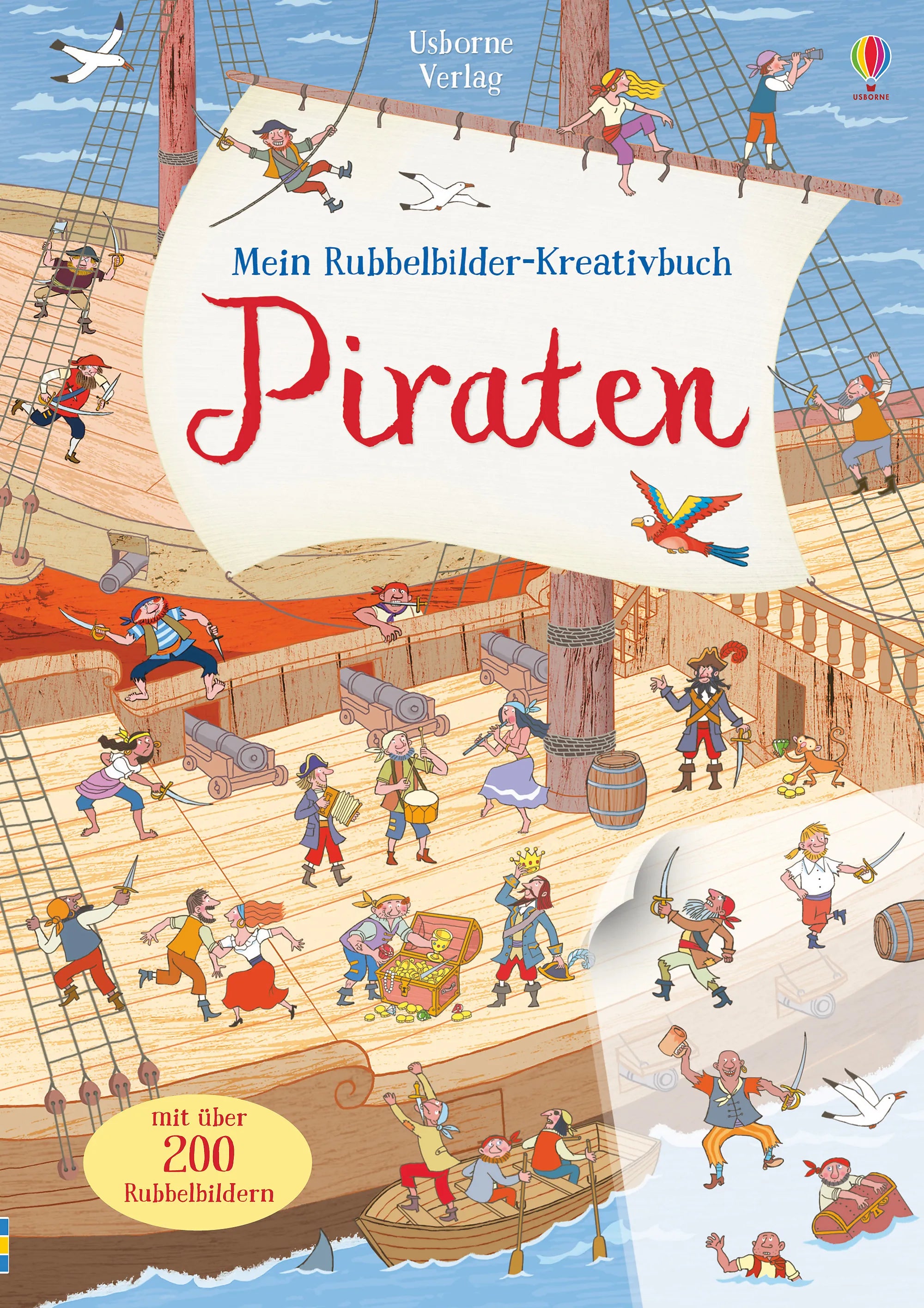 Buchcover von 'Mein Rubbelbilder-Kreativbuch: Piraten' - Taschenbuch von Rob Lloyd Jones