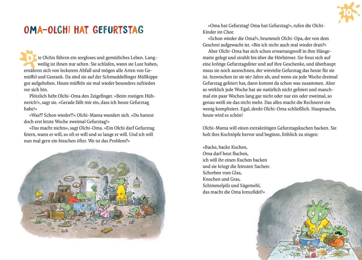 Detailansicht: Mein Schulstart. Countdown zur Einschulung mit den Olchis (Hardcover)