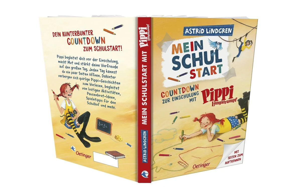 Detailansicht: Mein Schulstart. Countdown zur Einschulung mit Pippi Langstrumpf (Hardcover)