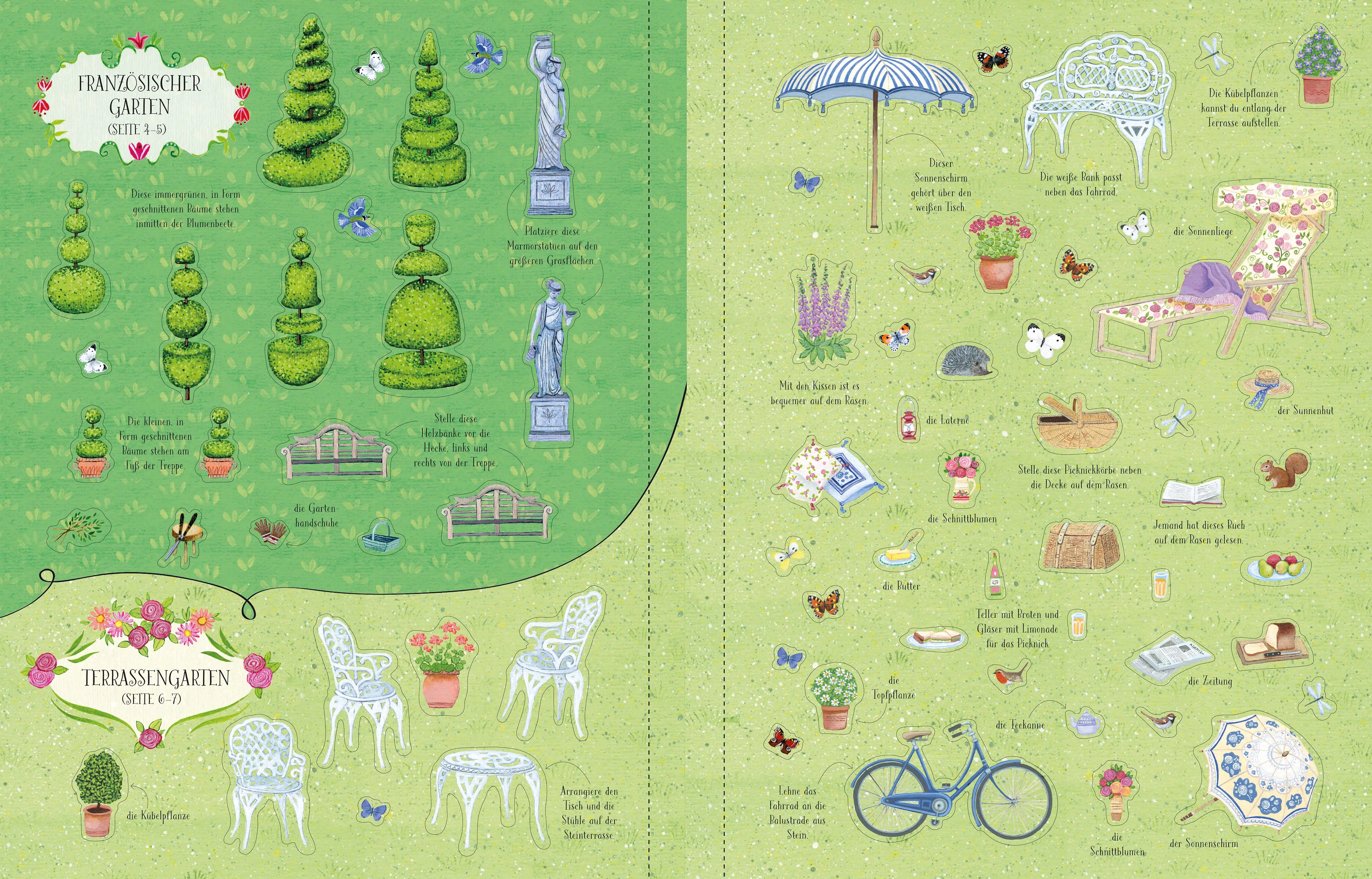 Struan Reid - Mein Stickerbuch: Gartenträume