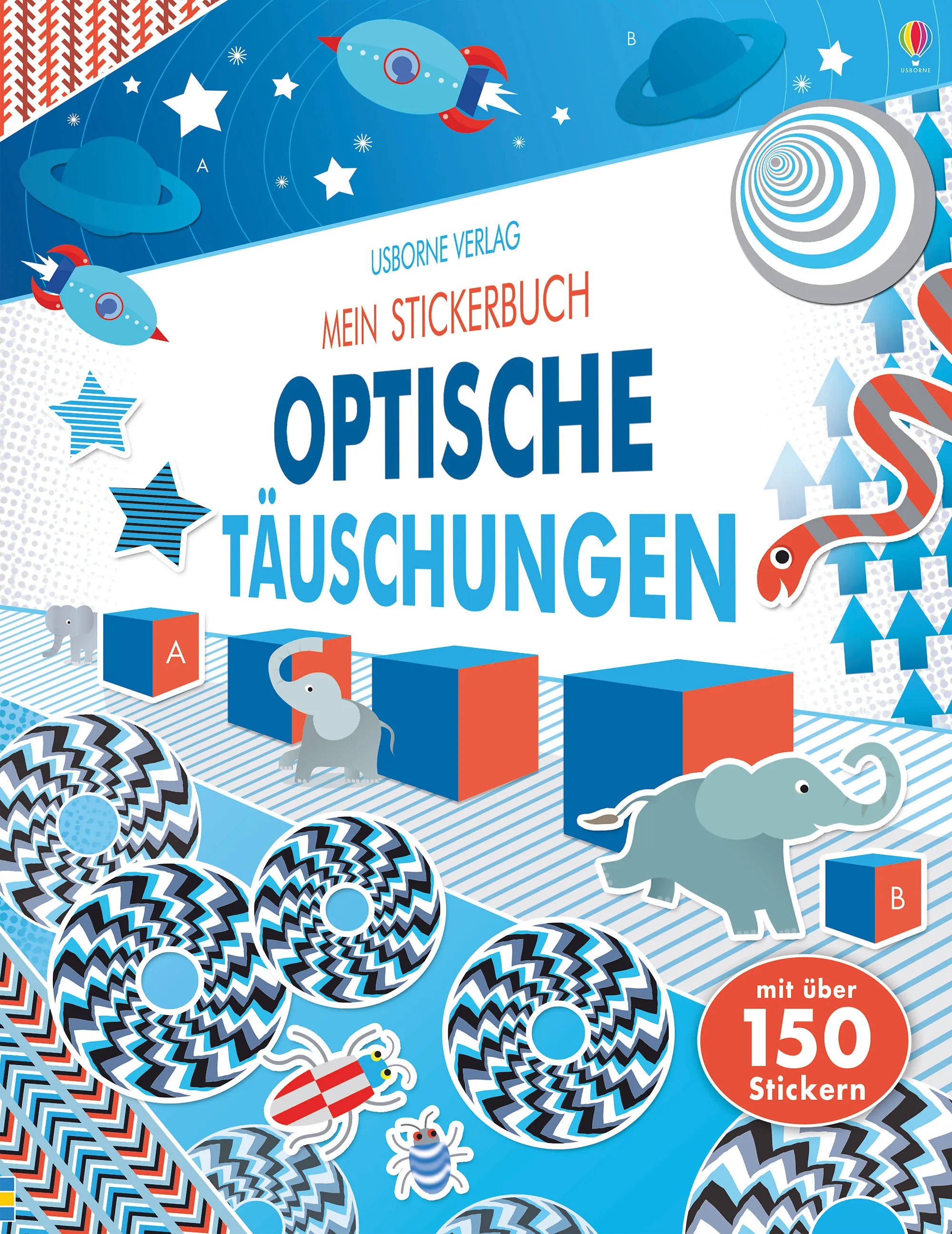 Buchcover von 'Mein Stickerbuch: Optische Täuschungen' - Taschenbuch von Sam Taplin