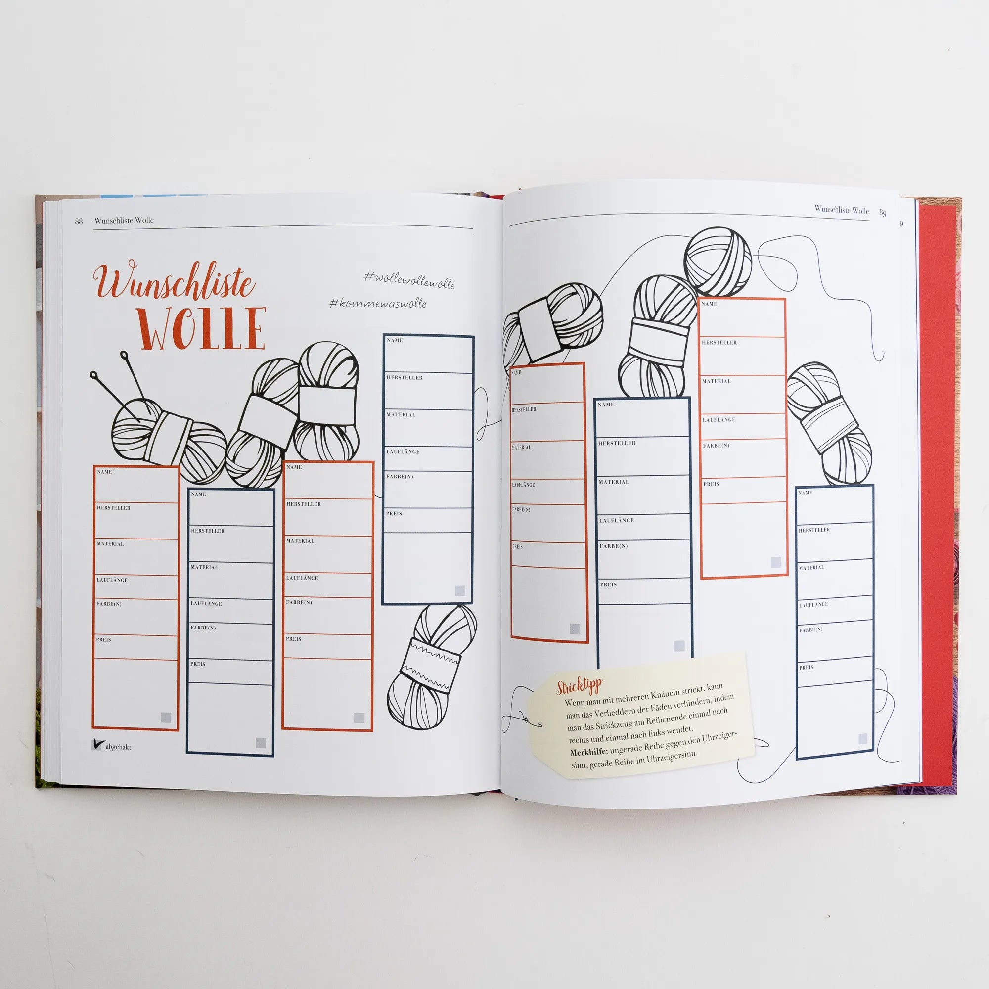 Detailansicht: Mein Strickjournal (Hardcover)