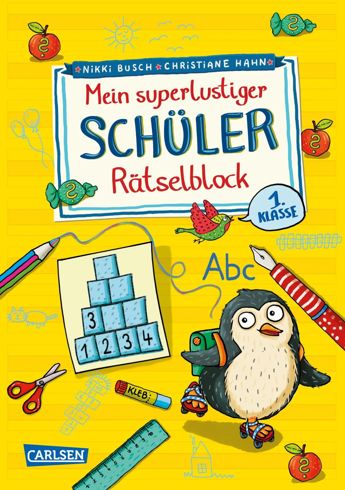 Buchcover von 'Mein superlustiger Schüler-Rätselblock' - Taschenbuch von Nikki Busch