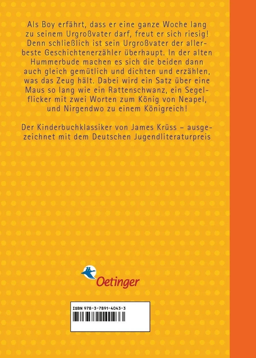 Buchrückseite von 'Mein Urgroßvater und ich' mit Klappentext - Gebundene Ausgabe
