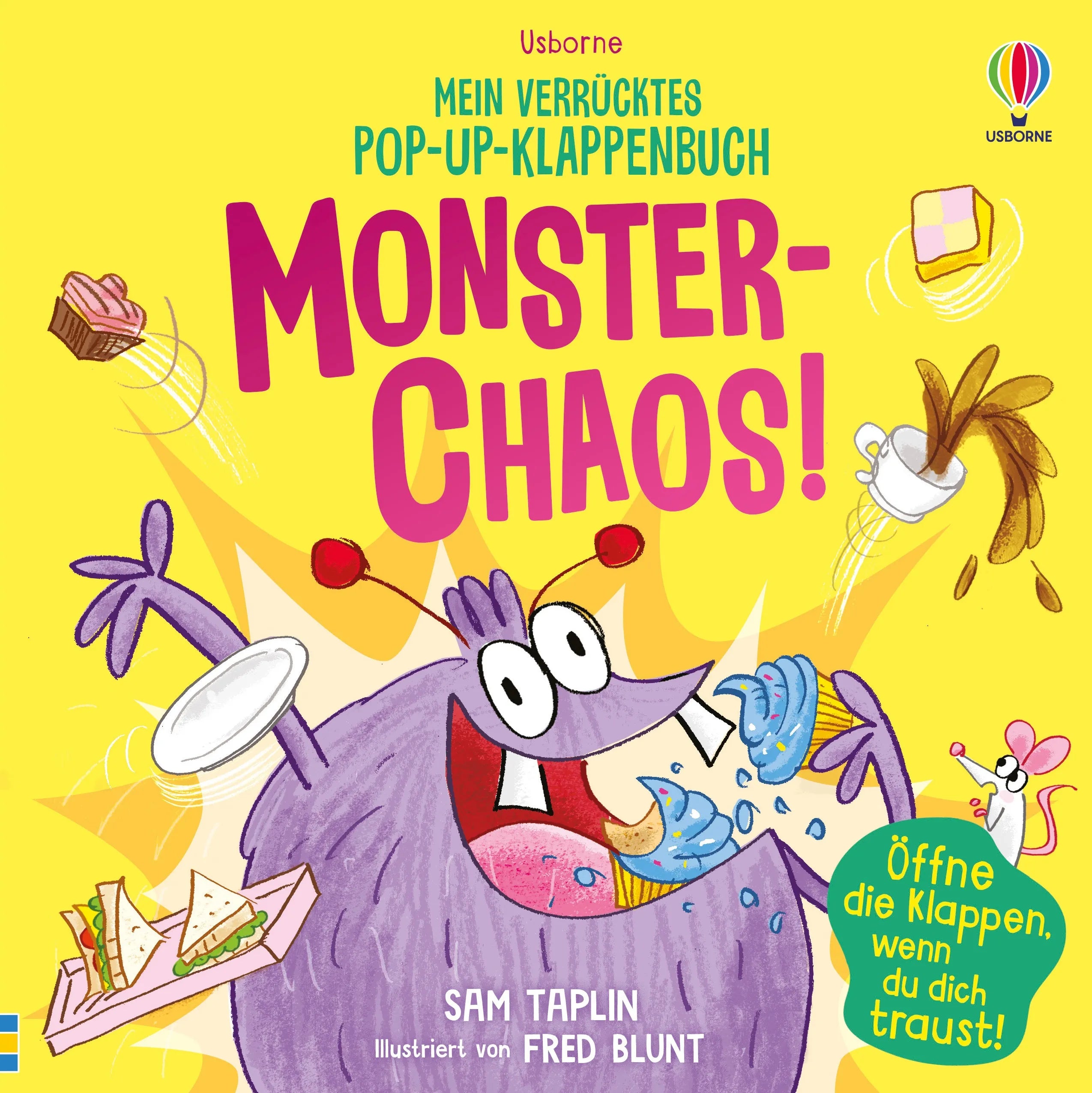Buchcover von 'Mein verrücktes Pop-up-Klappenbuch: Monster-Chaos!' - Gebundene Ausgabe von Sam Taplin
