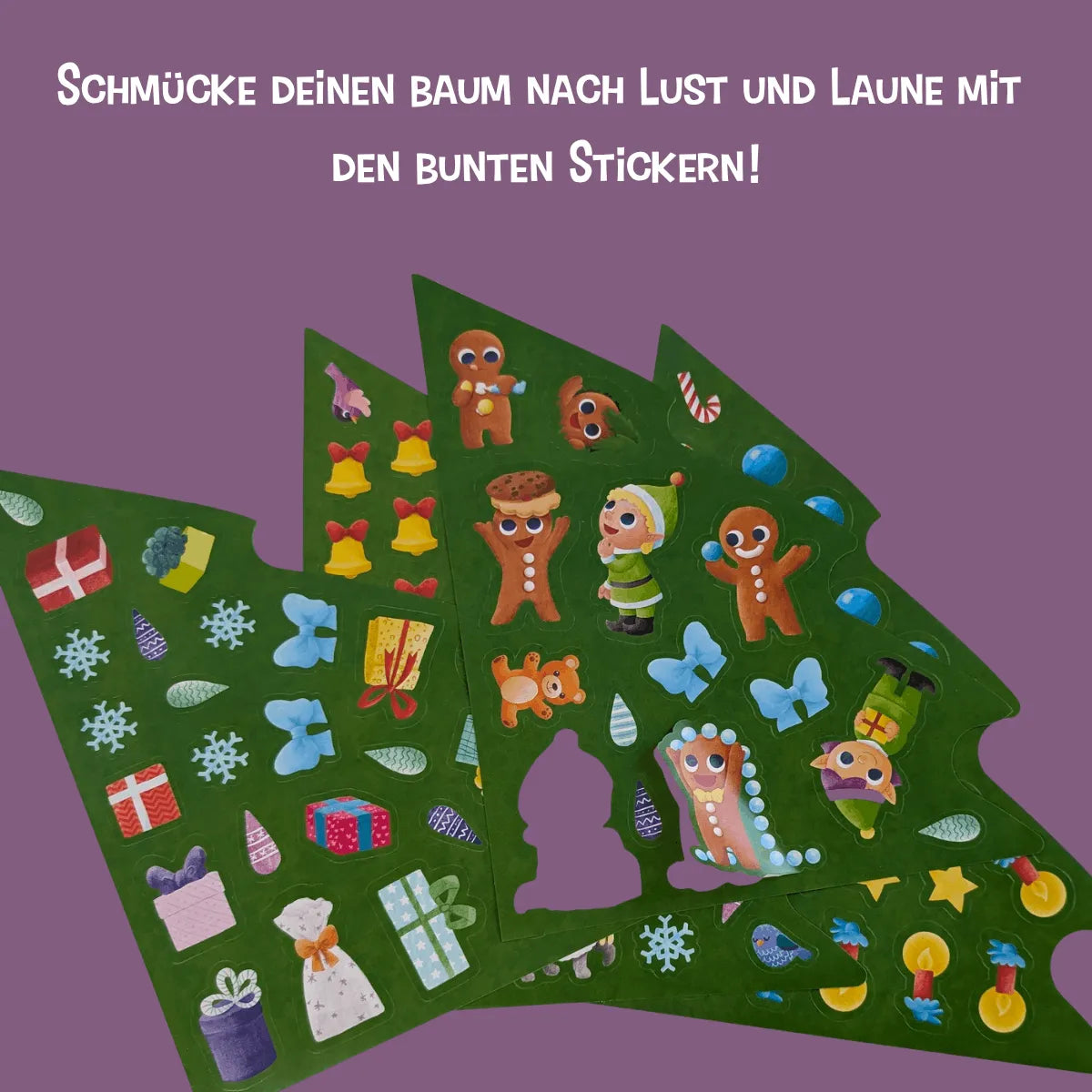 Detailansicht: Mein Weihnachtsbaum Stickerbuch (Hardcover)
