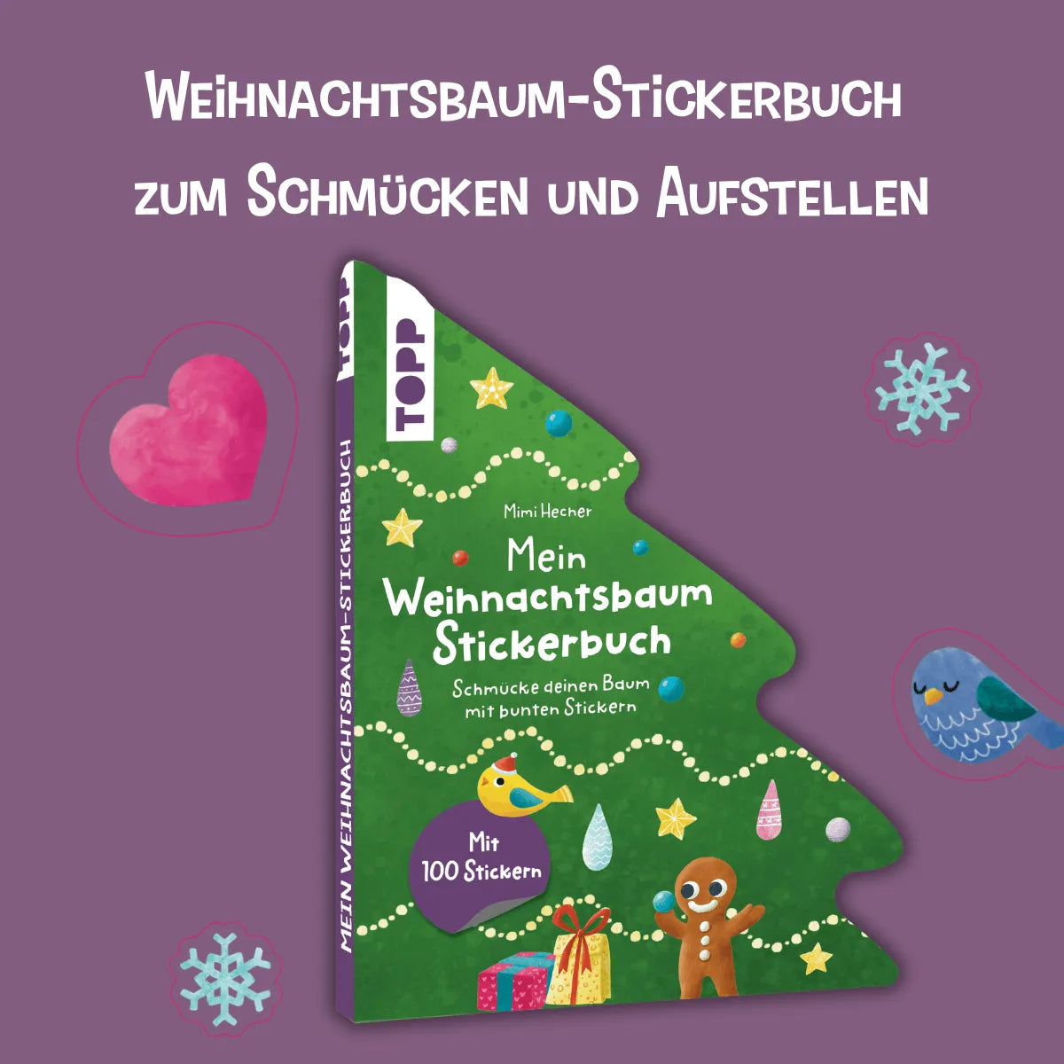 Detailansicht: Mein Weihnachtsbaum Stickerbuch (Hardcover)