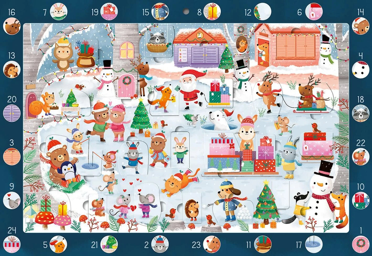 Adventskalender: Mein Wimmel-Adventskalender: Fröhliches Schlittschuhlaufen